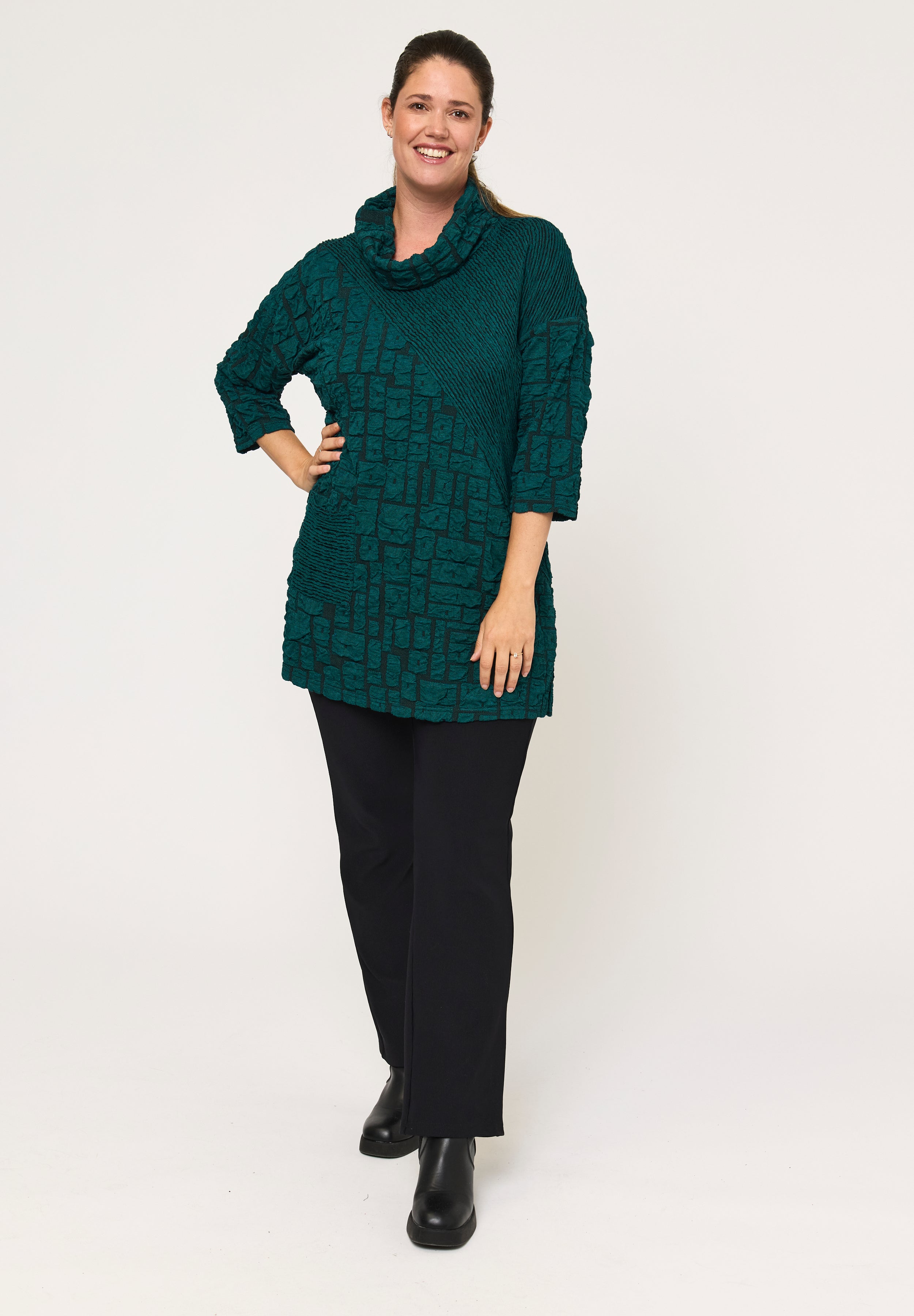 Pont Neuf PNDorina Tunikaer 5052 Petrol Blue