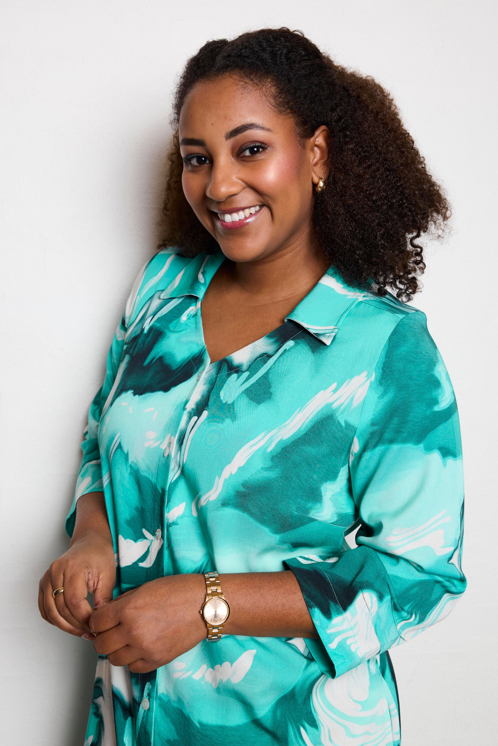 Pont Neuf PNEden Skjortebluser 3480 Aqua Green