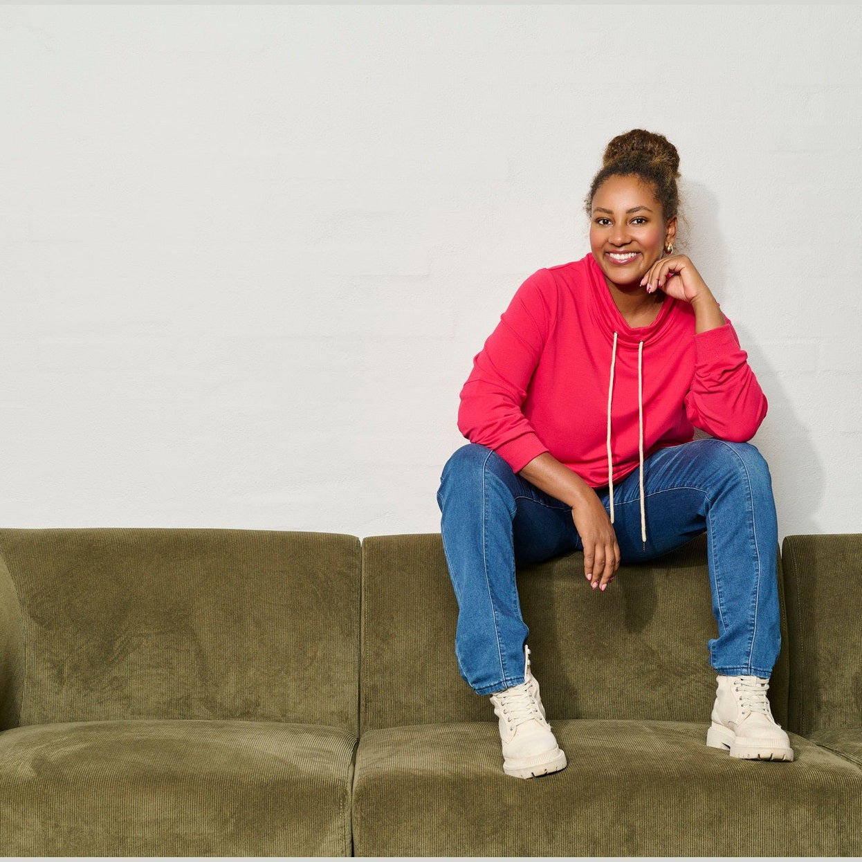 Pont Neuf PNElefa Sweatshirt 2451 Rose Red