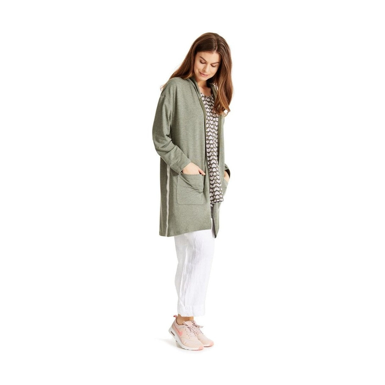Pont Neuf PNElin Cardigan 670 Khaki