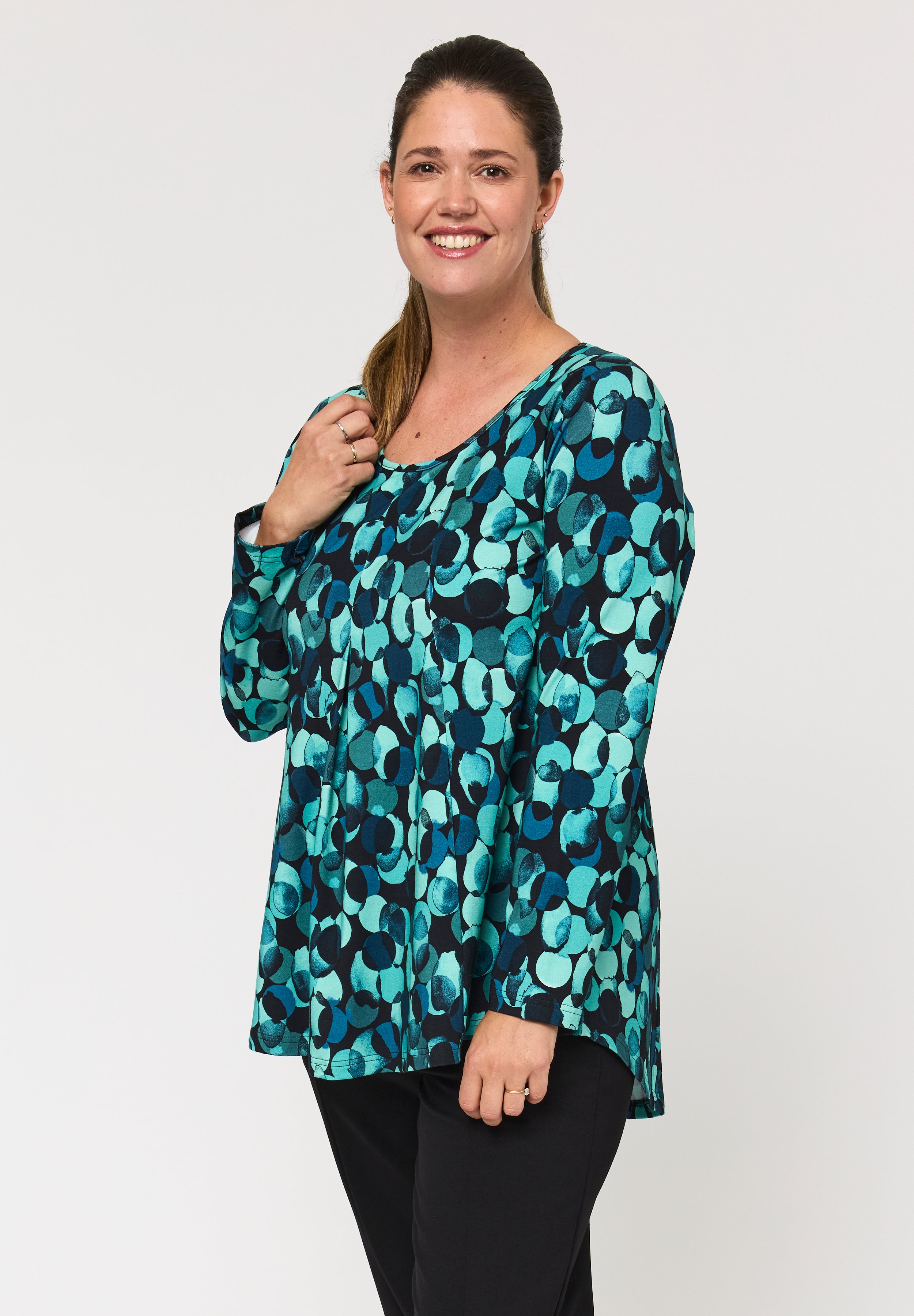 Pont Neuf PNElvira Bluser 5052 Petrol Blue