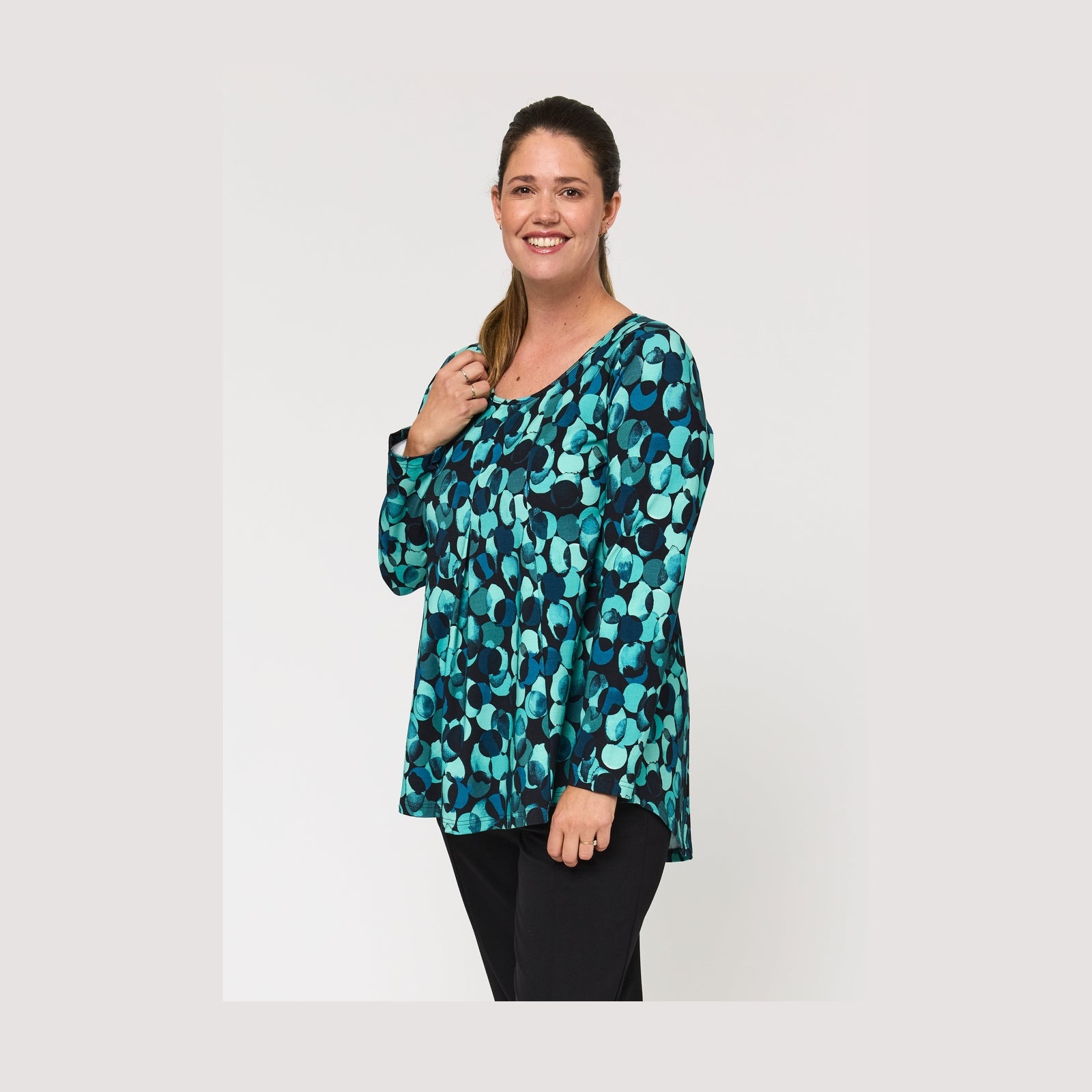 Pont Neuf PNElvira Bluser 5052 Petrol Blue