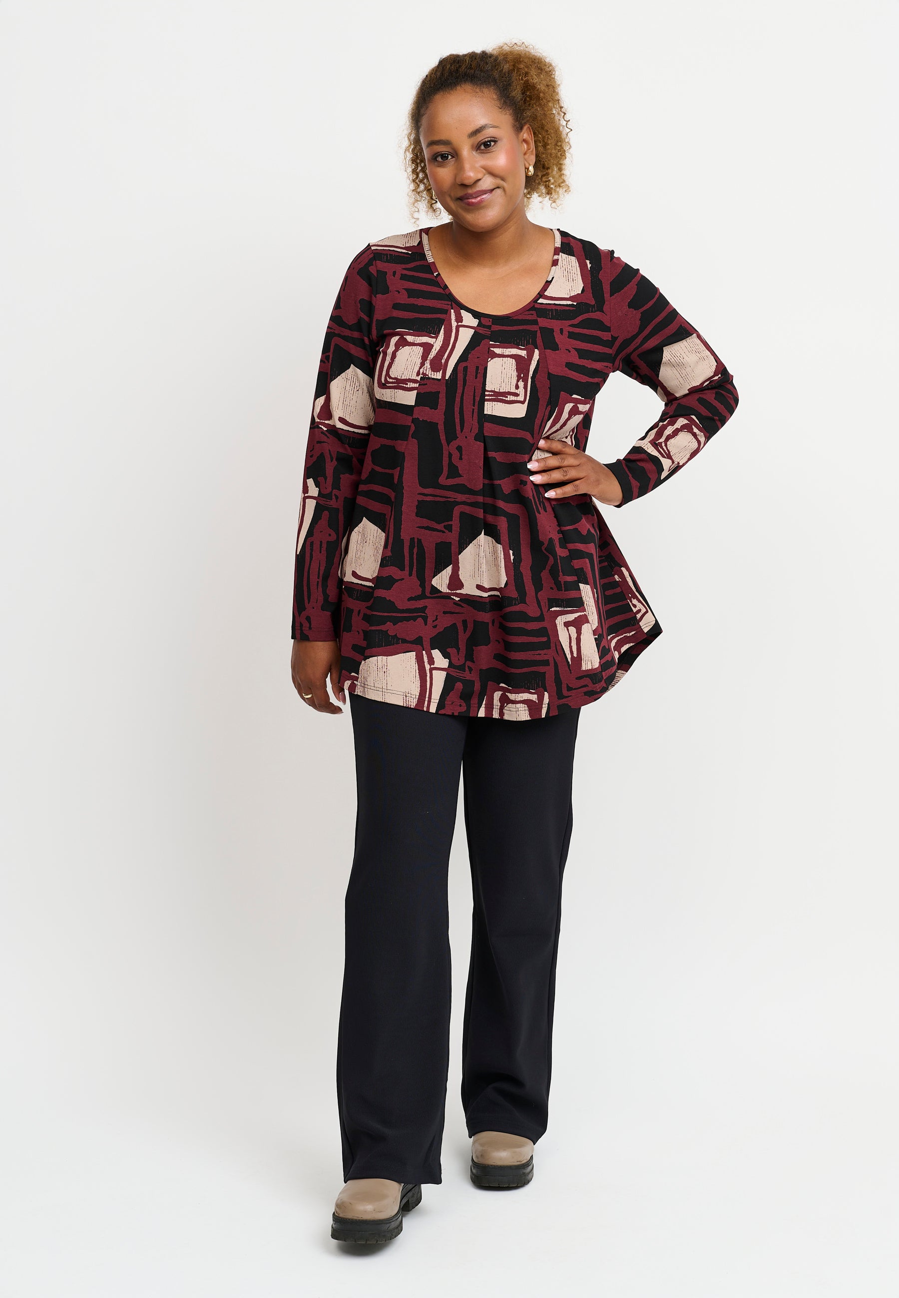 Pont Neuf PNElvira Toppe 2999 BORDEAUX RED