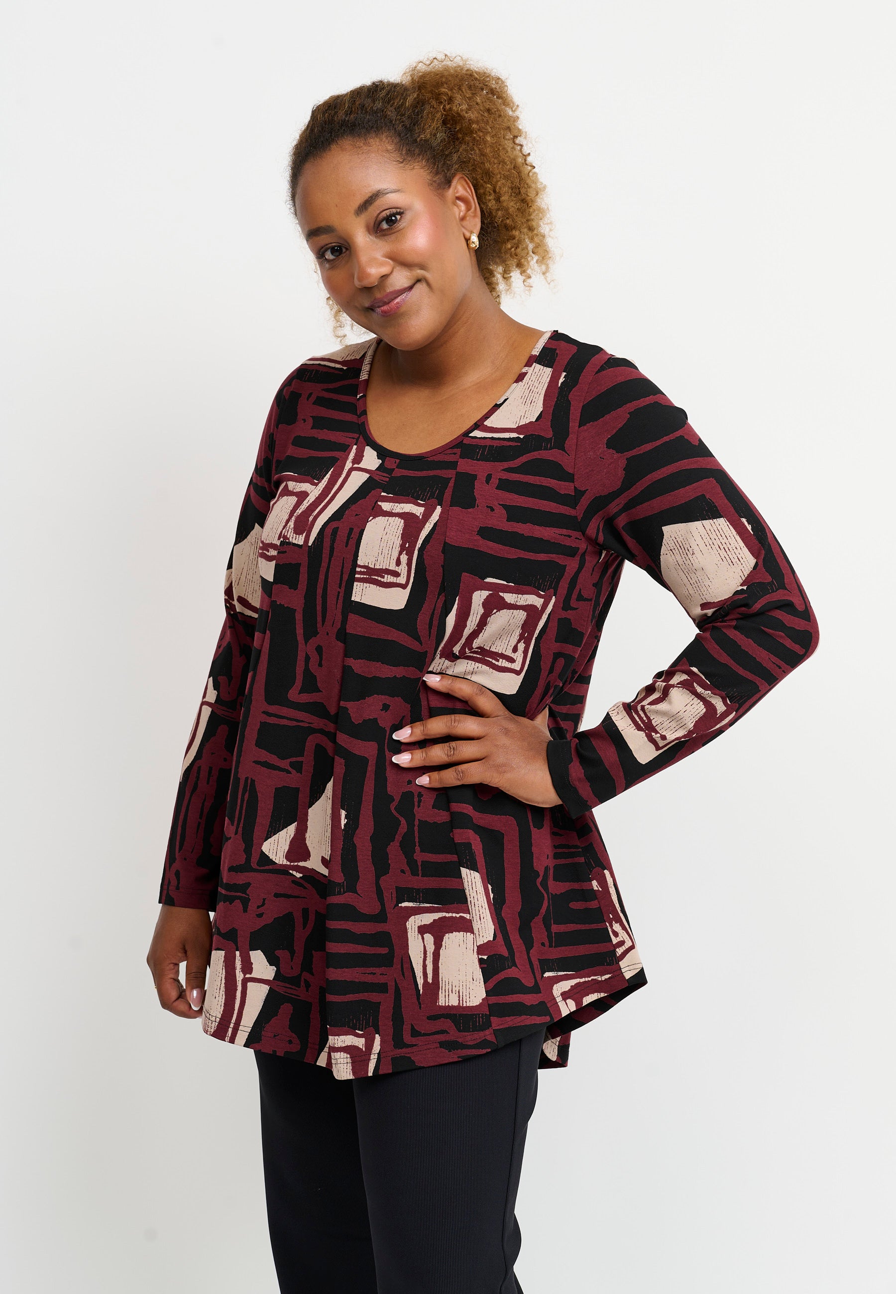 Pont Neuf PNElvira Toppe 2999 BORDEAUX RED