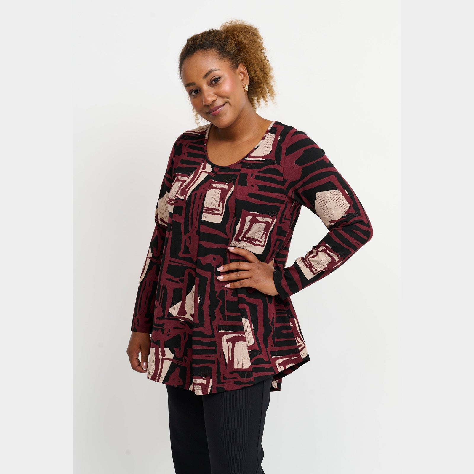 Pont Neuf PNElvira Toppe 2999 BORDEAUX RED