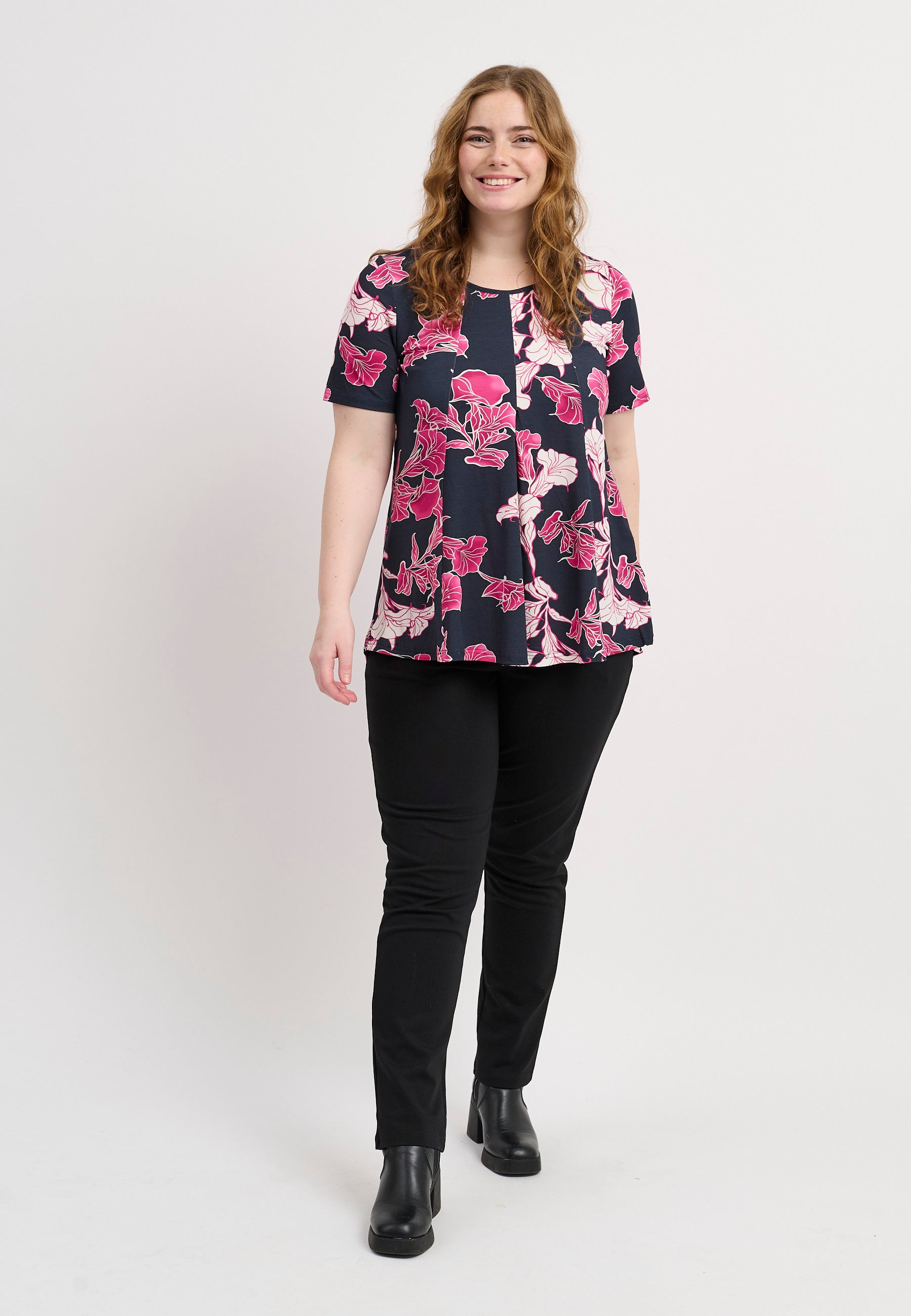 Pont Neuf PNElvira Sia T-Shirt 304 Bright Pink