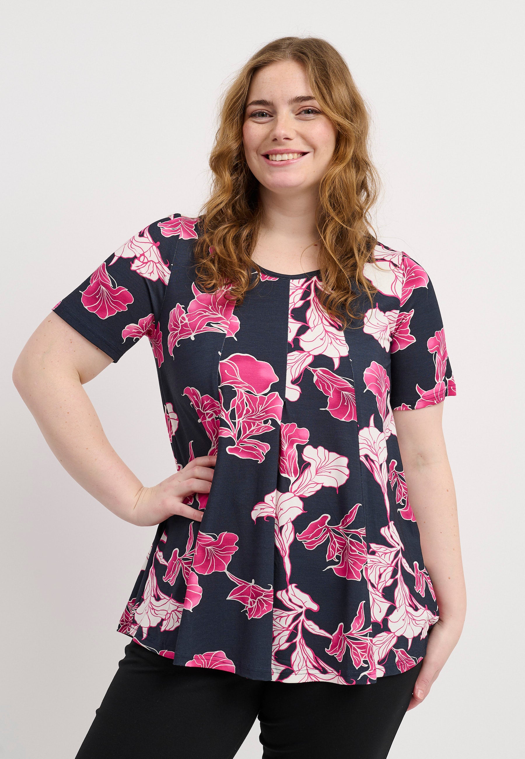 Pont Neuf PNElvira Sia T-Shirt 304 Bright Pink