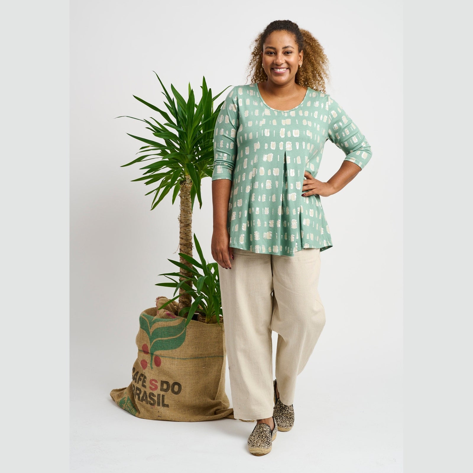 Pont Neuf PNElvira Tea Toppe 3506 Khaki Green