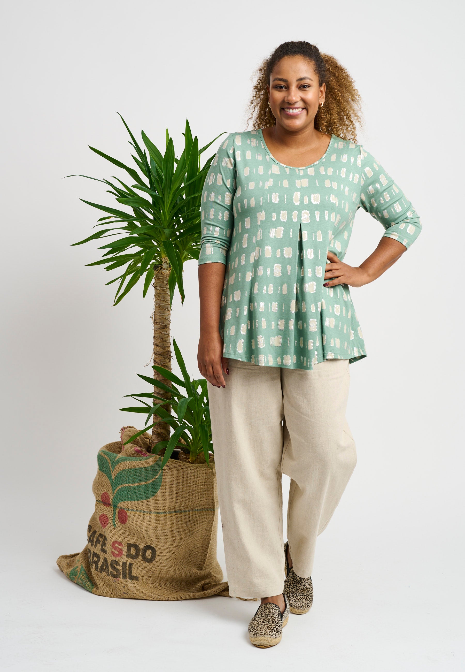 Pont Neuf PNElvira Tea Toppe 3506 Khaki Green