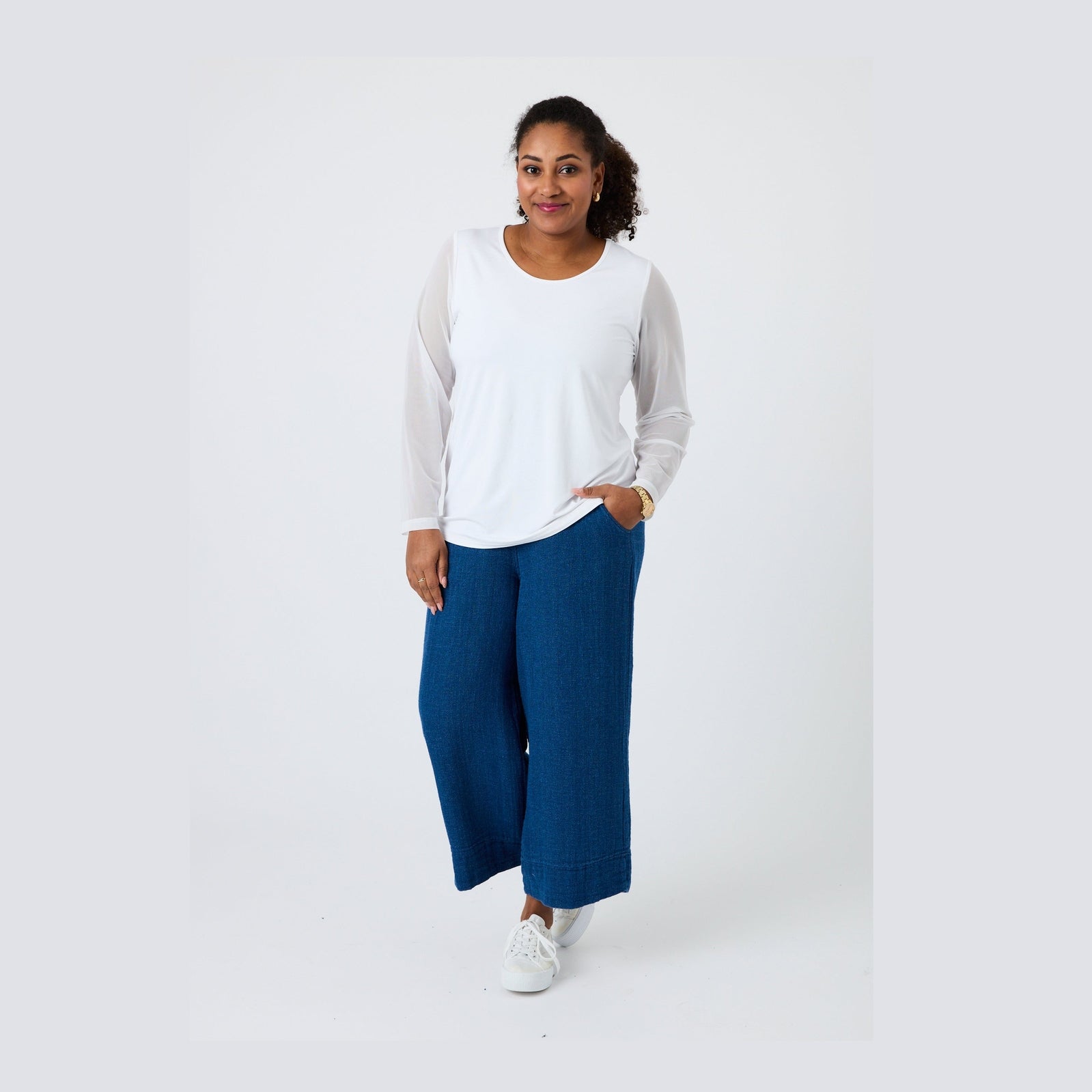 Pont Neuf PNEnna Bluser 101 White