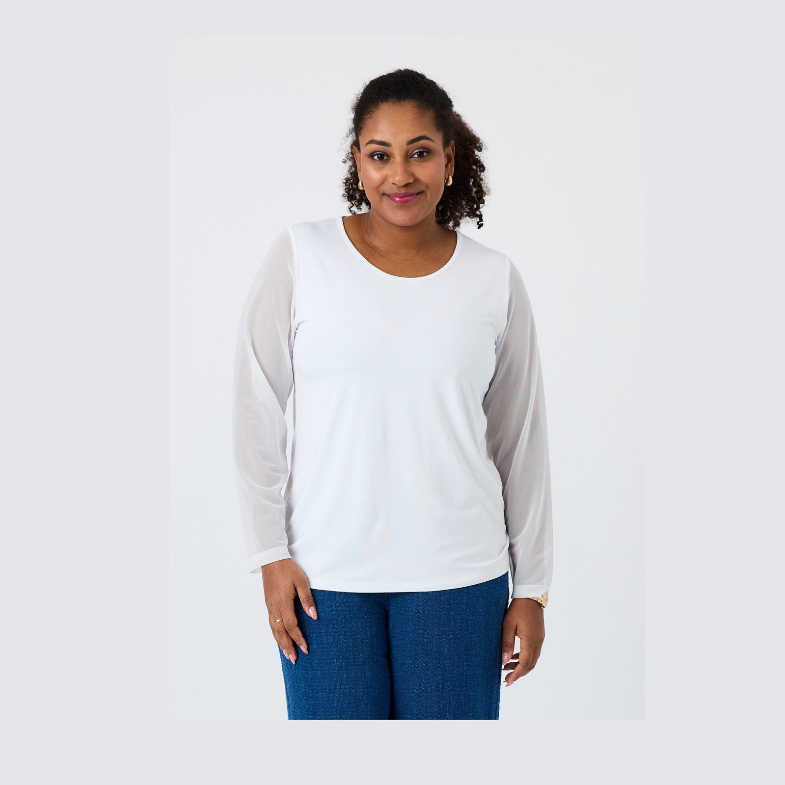 Pont Neuf PNEnna Bluser 101 White