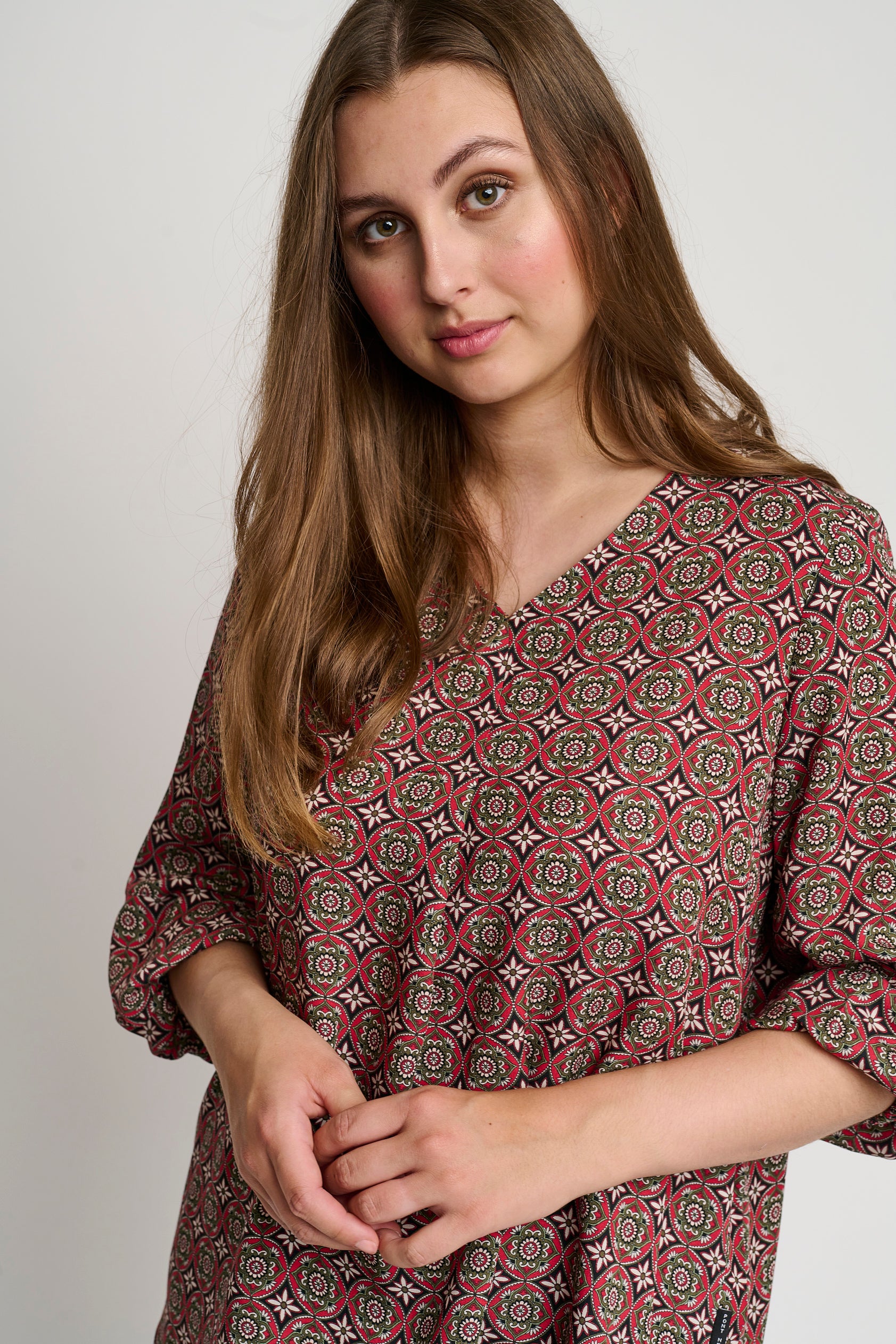 Pont Neuf PNEvelie Bluser 354 Warm Red