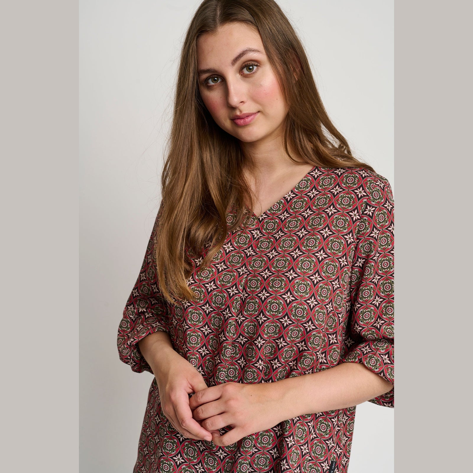 Pont Neuf PNEvelie Bluser 354 Warm Red