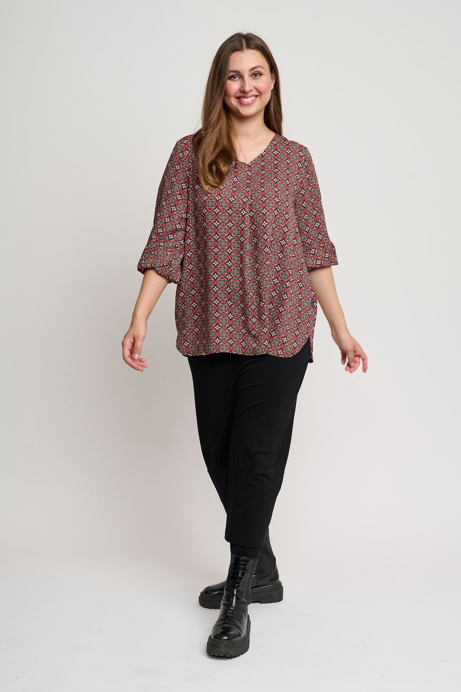 Pont Neuf PNEvelie Bluser 354 Warm Red