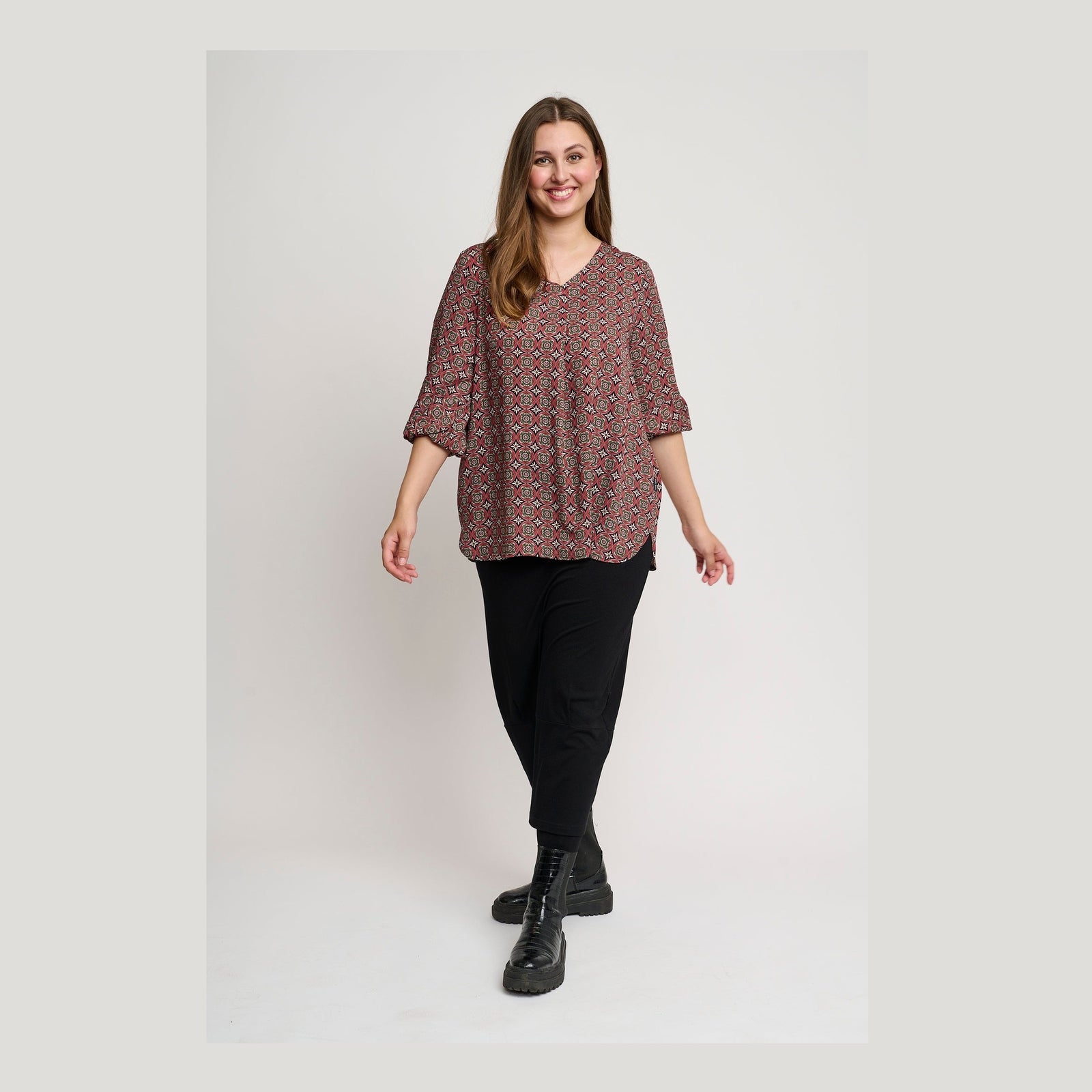 Pont Neuf PNEvelie Bluser 354 Warm Red