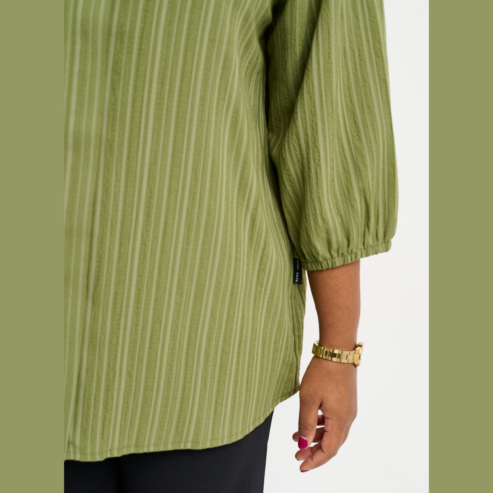 Pont Neuf PNFaldine Skjortebluser 3506 Khaki Green