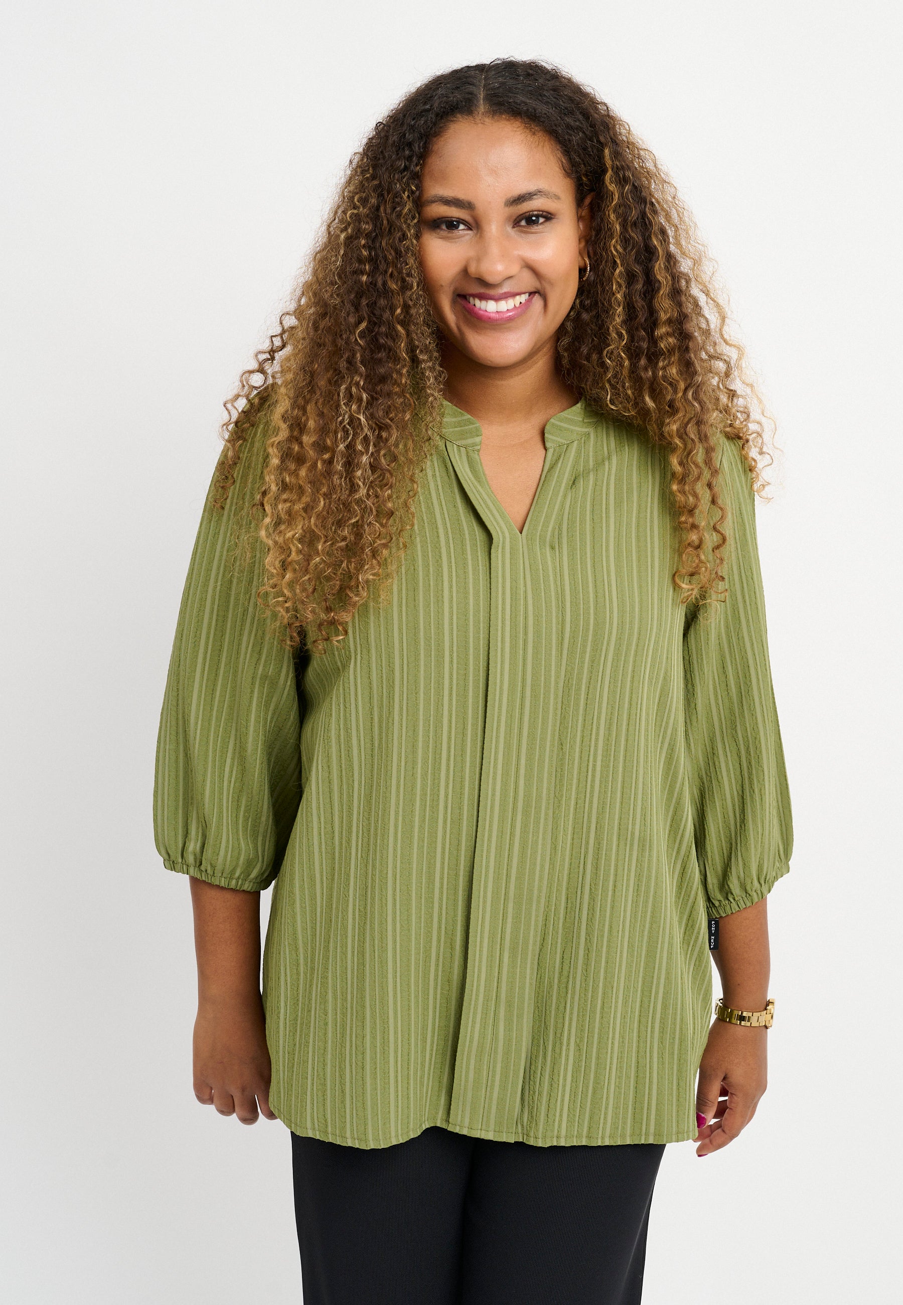 Pont Neuf PNFaldine Skjortebluser 3506 Khaki Green