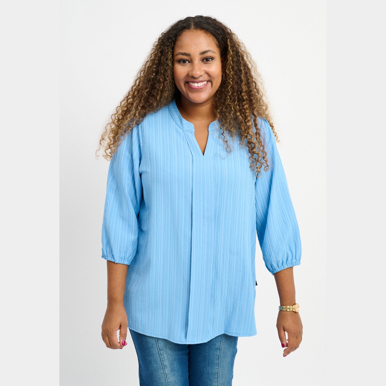 Pont Neuf PNFaldine Skjortebluser 5250 Soft Blue