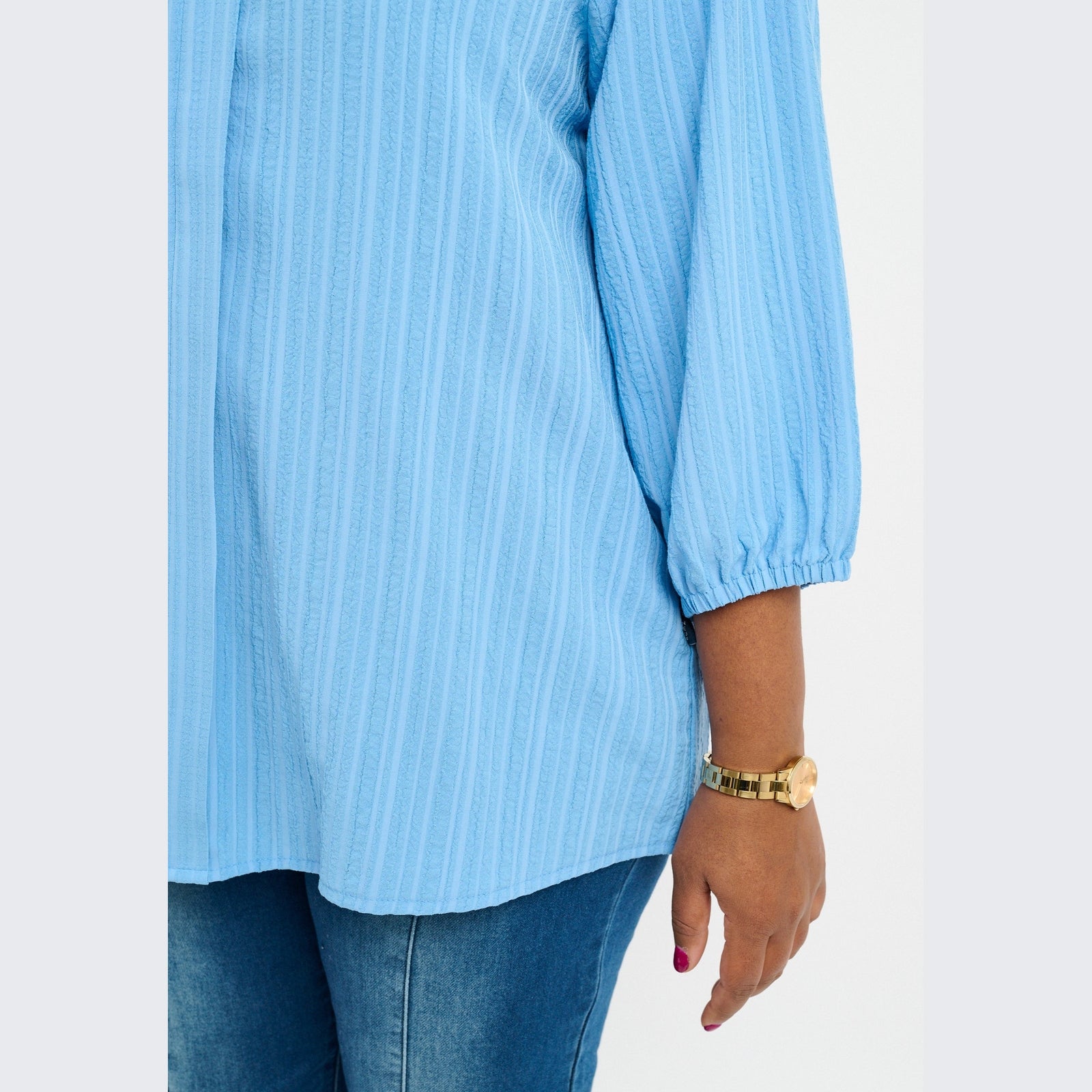 Pont Neuf PNFaldine Skjortebluser 5250 Soft Blue