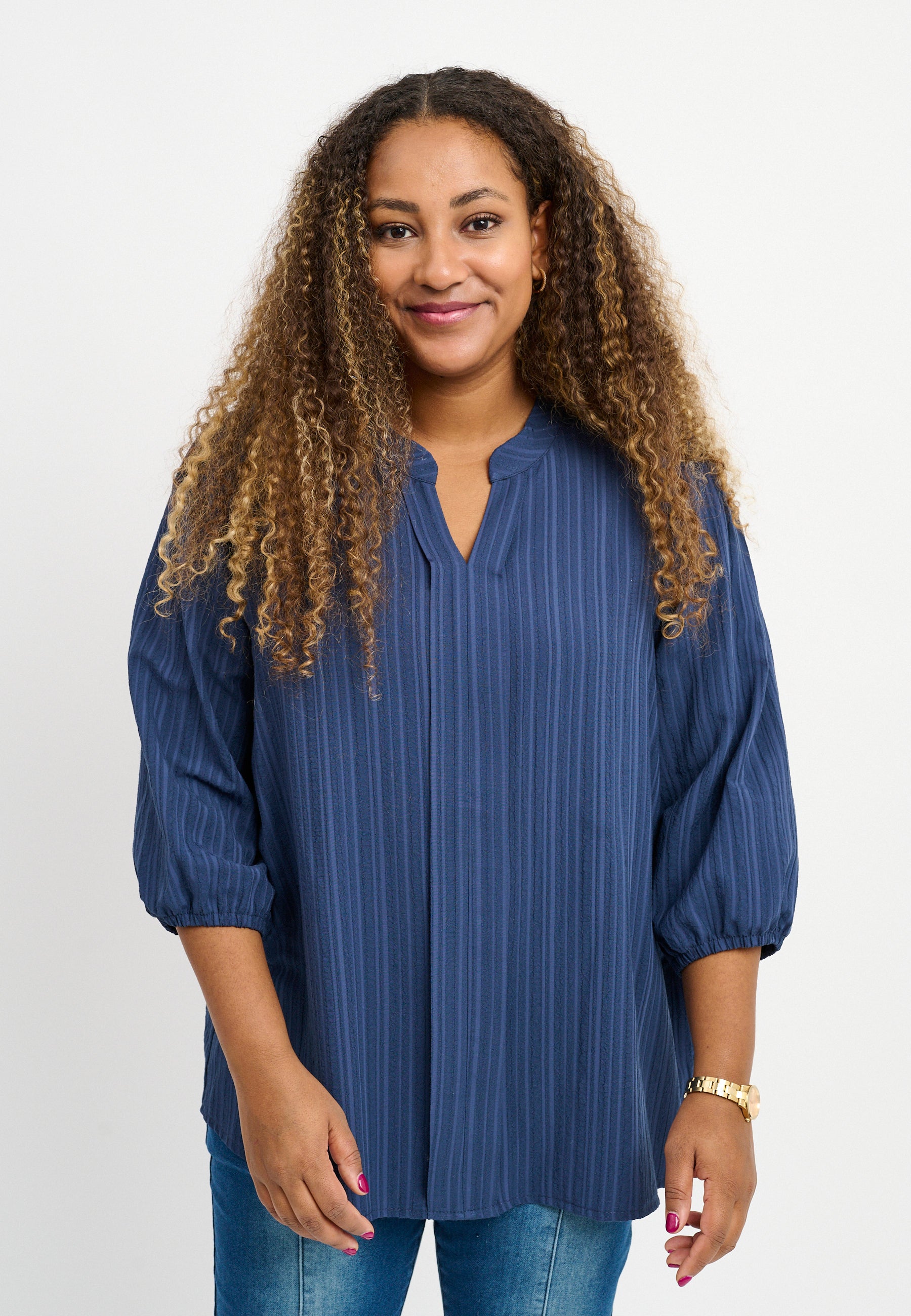 Pont Neuf PNFaldine Skjortebluser 5999 NAVY BLUE