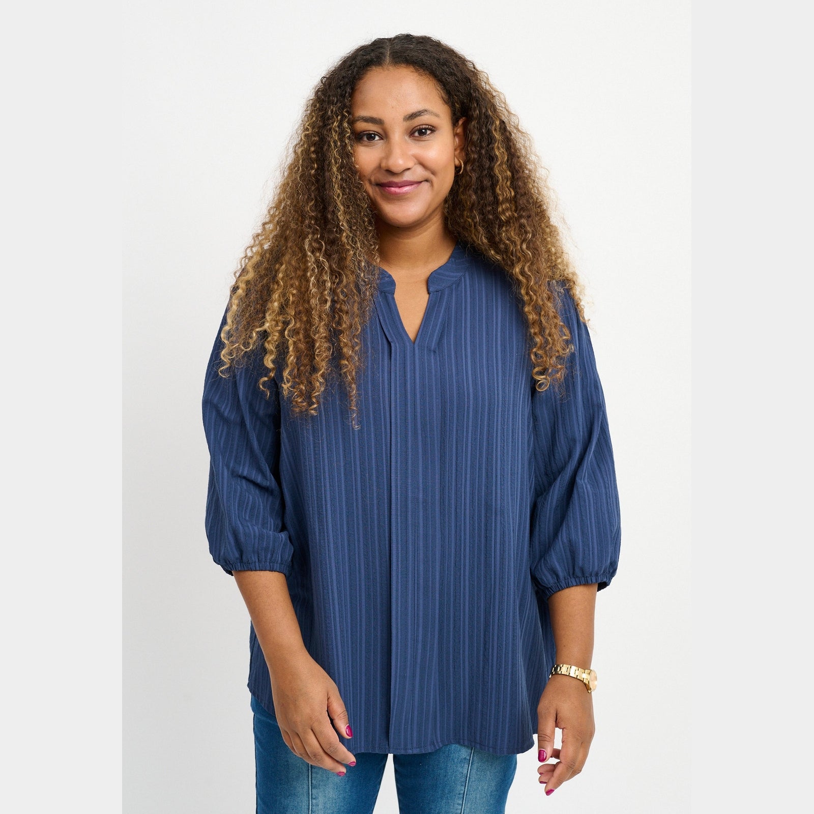 Pont Neuf PNFaldine Skjortebluser 5999 NAVY BLUE