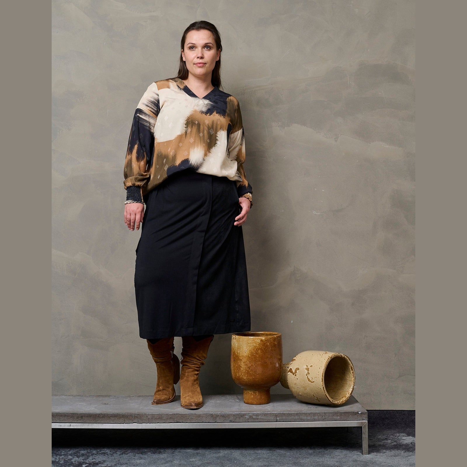 Pont Neuf PNFeluca Bluser 4901 Warm Ochre