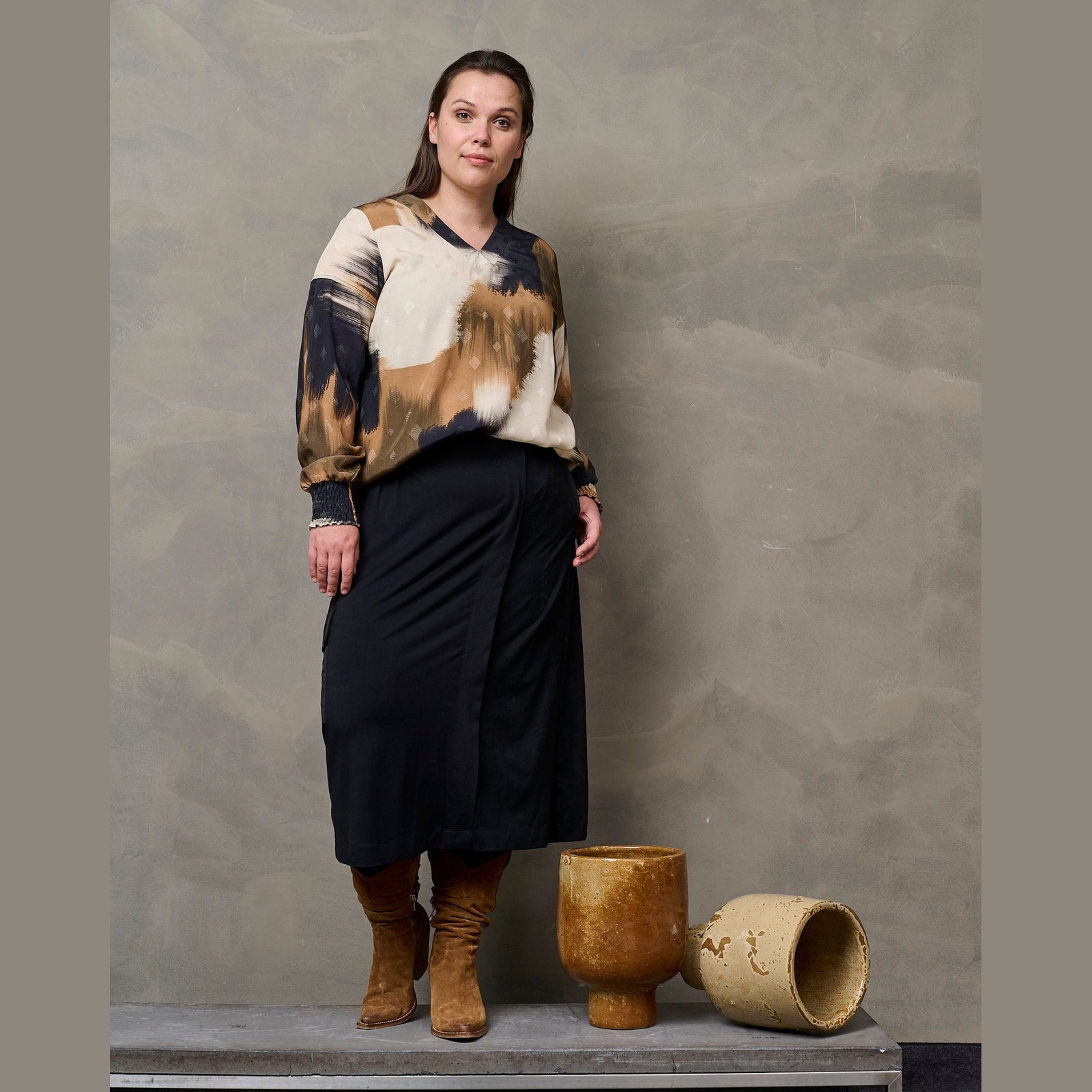 Pont Neuf PNFeluca Bluser 4901 Warm Ochre