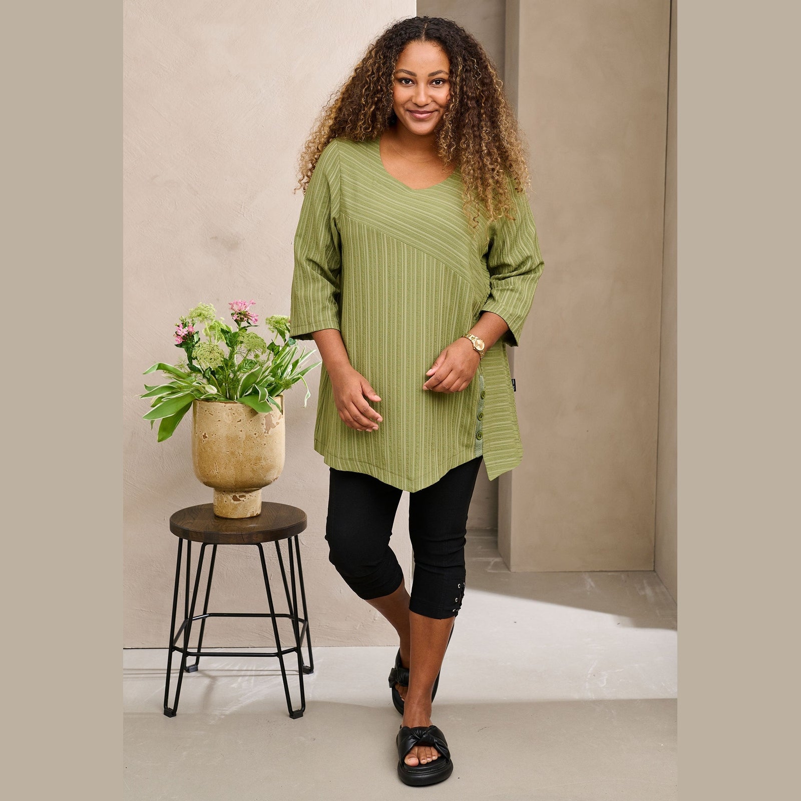 Pont Neuf PNFiline Tunikaer 3506 Khaki Green