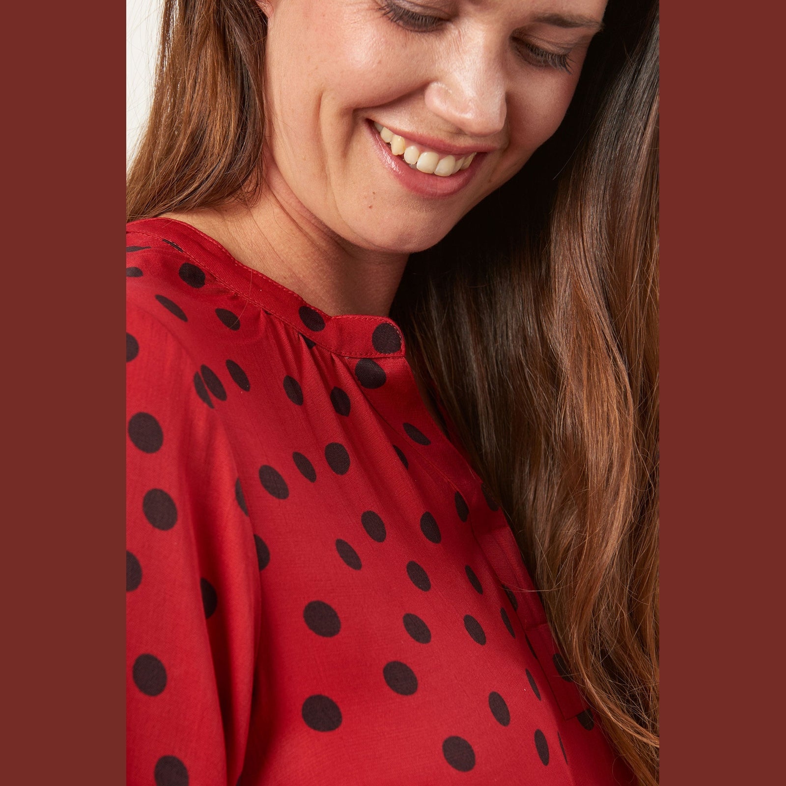 Pont Neuf PNFrancy Tea Bluser 354 Warm Red
