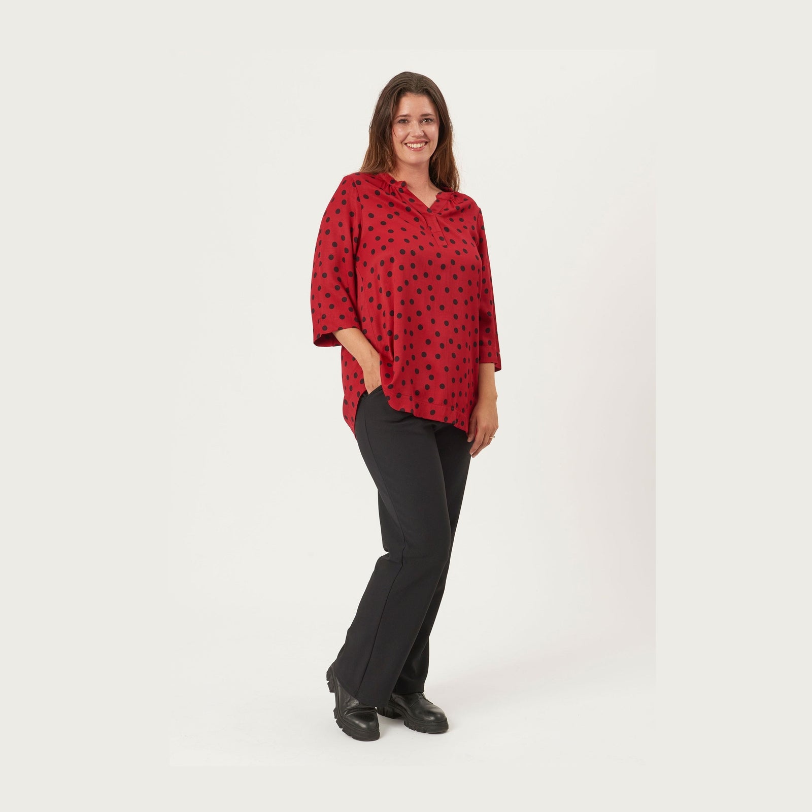 Pont Neuf PNFrancy Tea Bluser 354 Warm Red