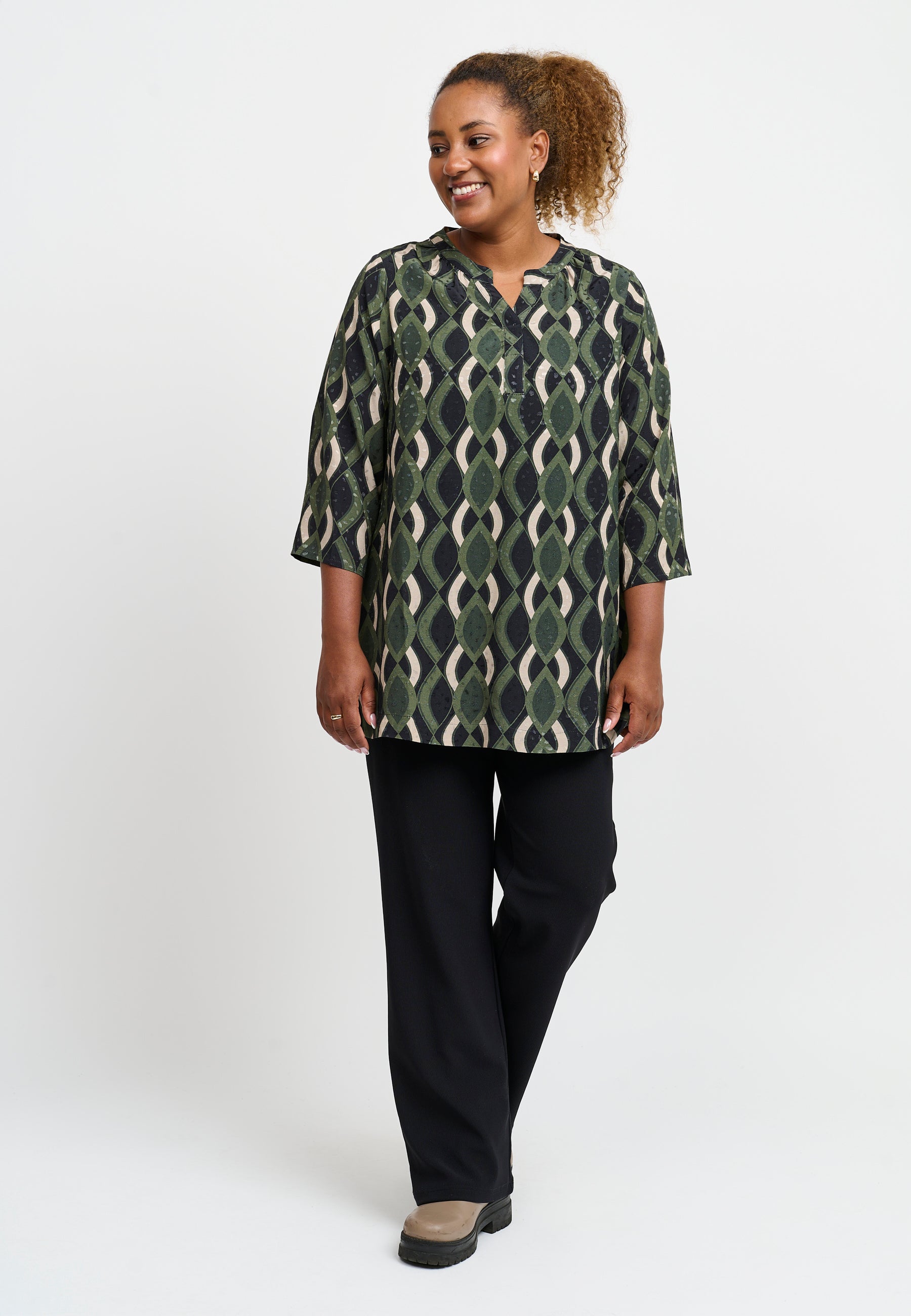 Pont Neuf PNFrancy Tea Bluser 3620 Forest Green