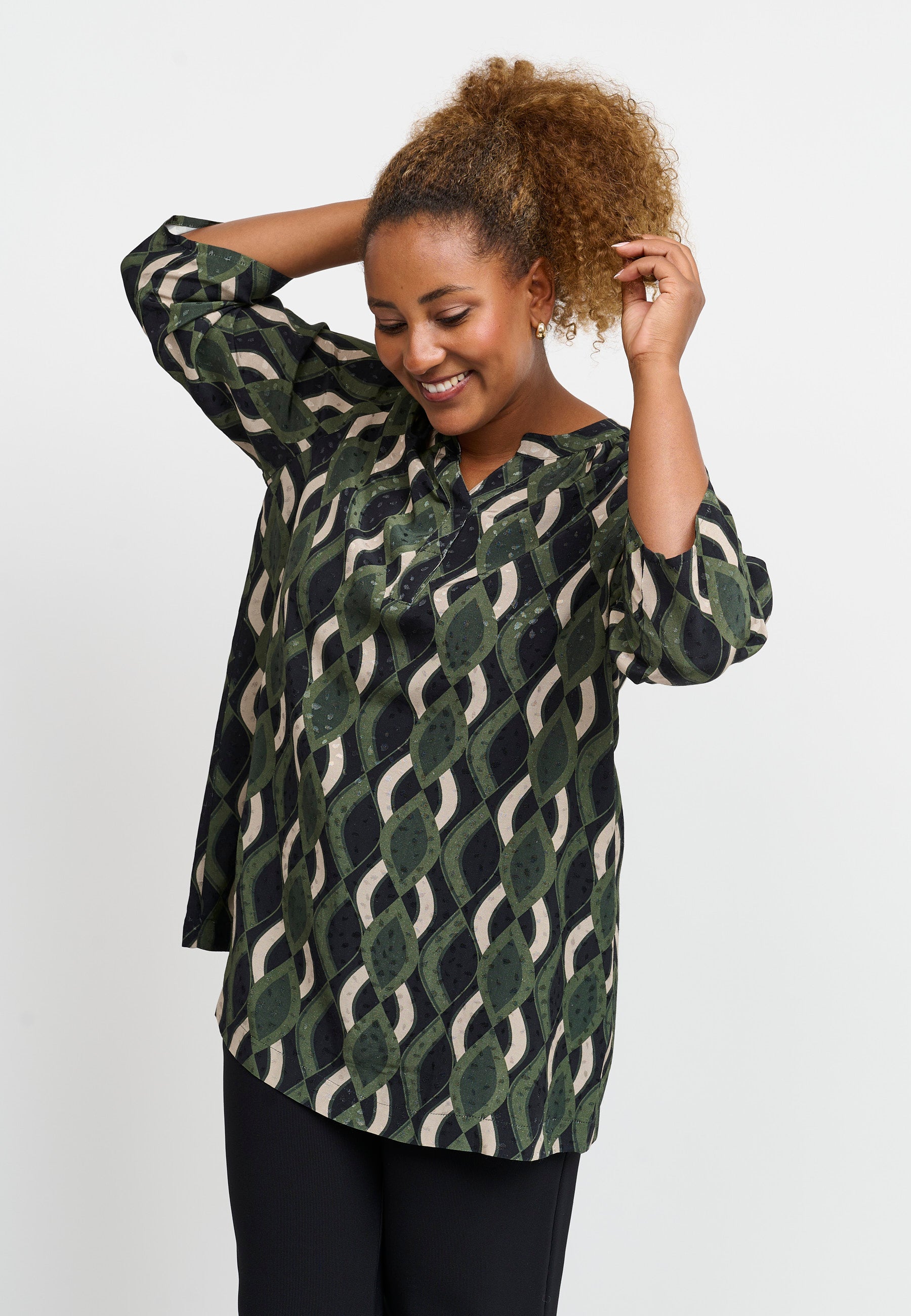 Pont Neuf PNFrancy Tea Bluser 3620 Forest Green