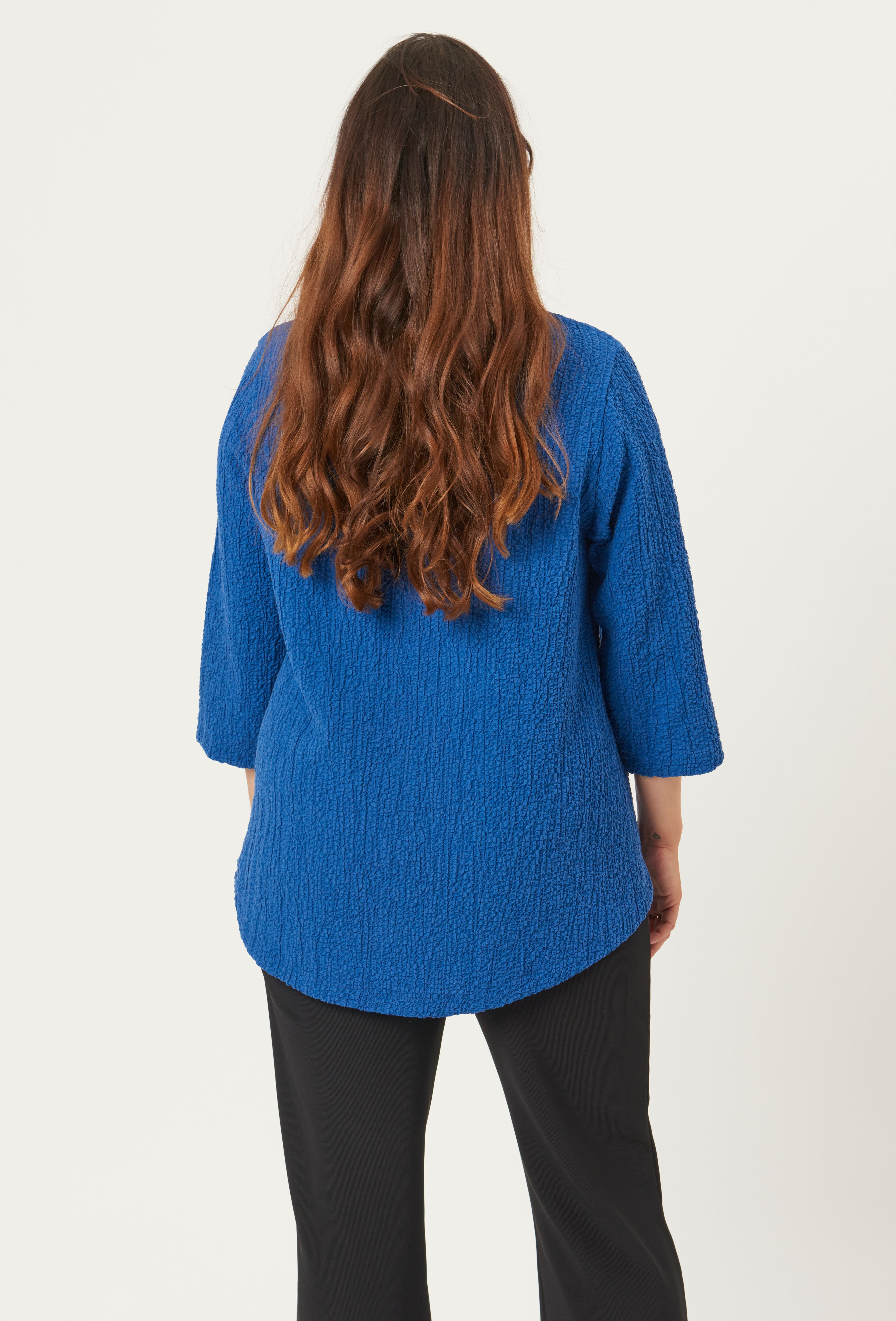 Pont Neuf PNGeogina Bluser 266 Cobalt Blue