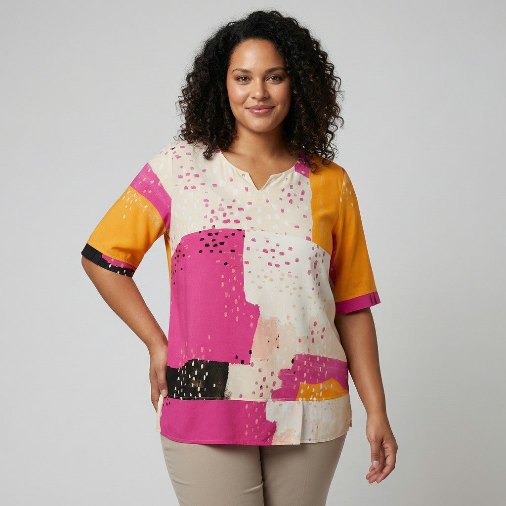 Pont Neuf PNHadil Sia Bluser 6450 Fuchsia Pink