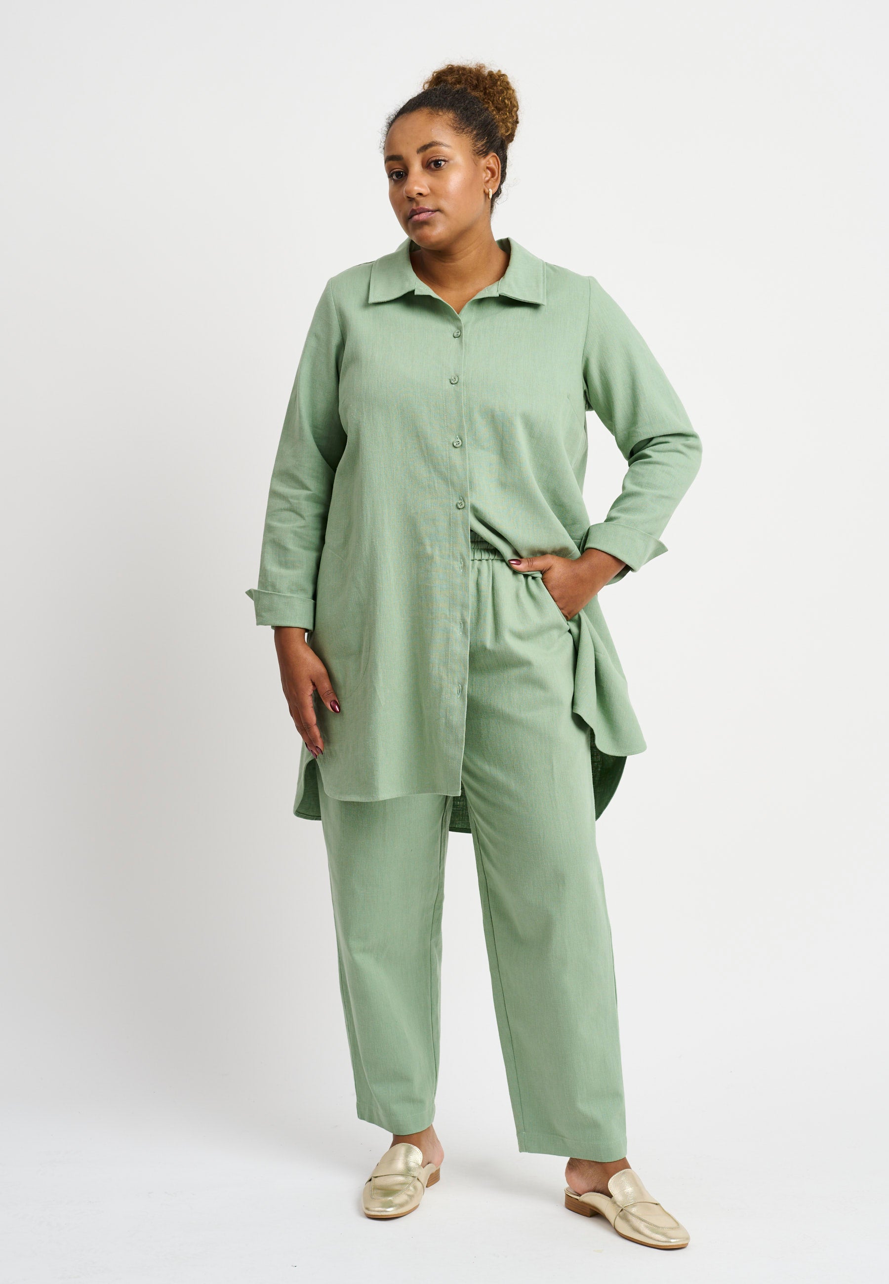 Pont Neuf PNHasina Bukser 3506 Khaki Green