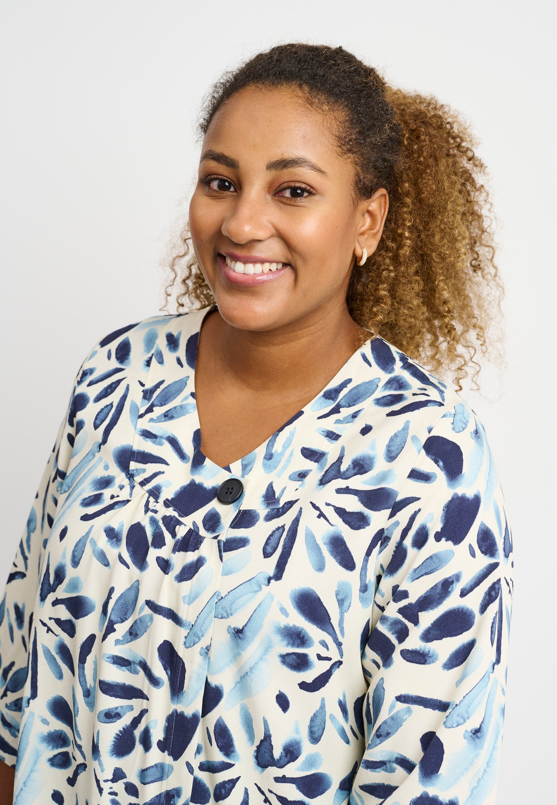 Pont Neuf PNHilma Bluser 5300 Cornflower Blue