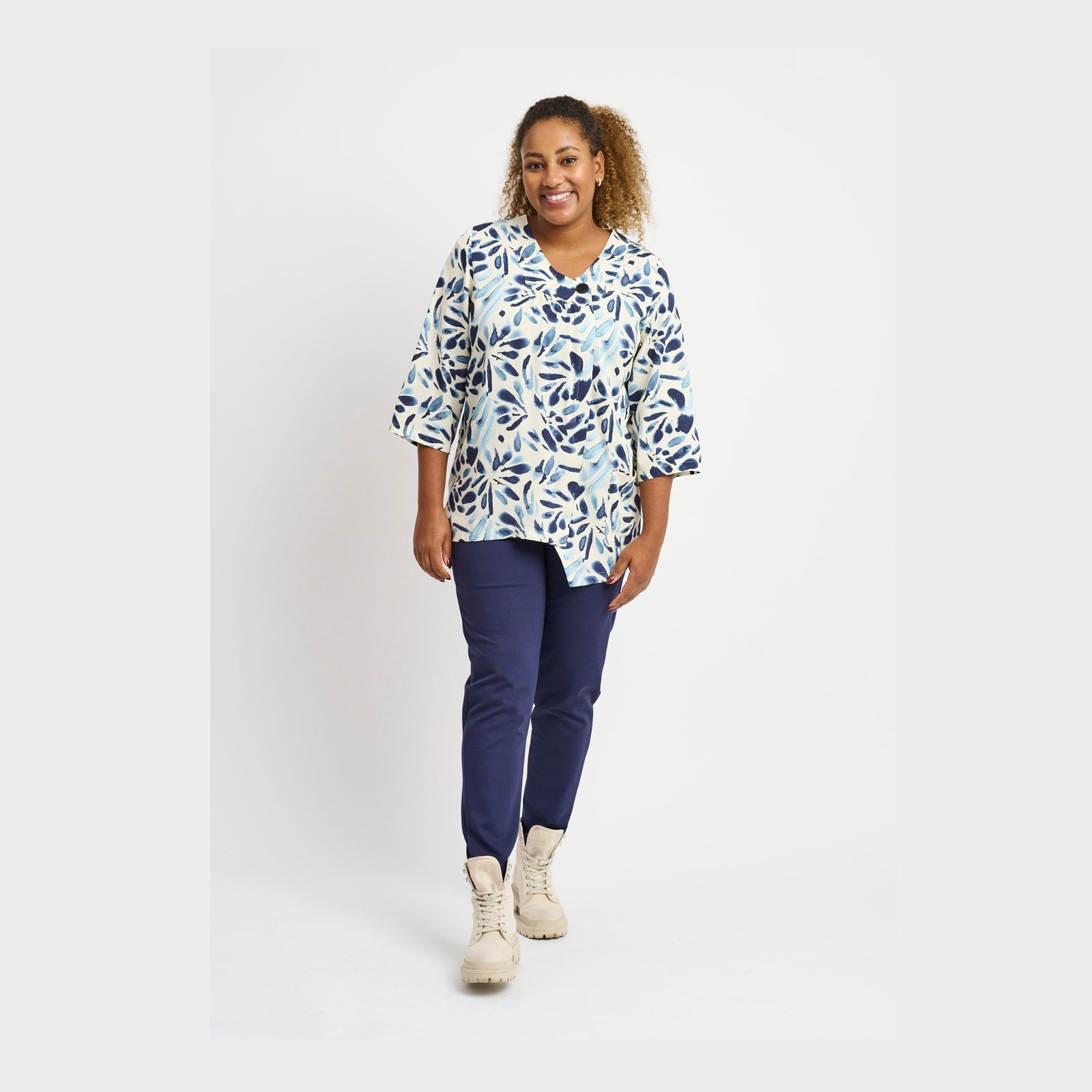 Pont Neuf PNHilma Bluser 5300 Cornflower Blue