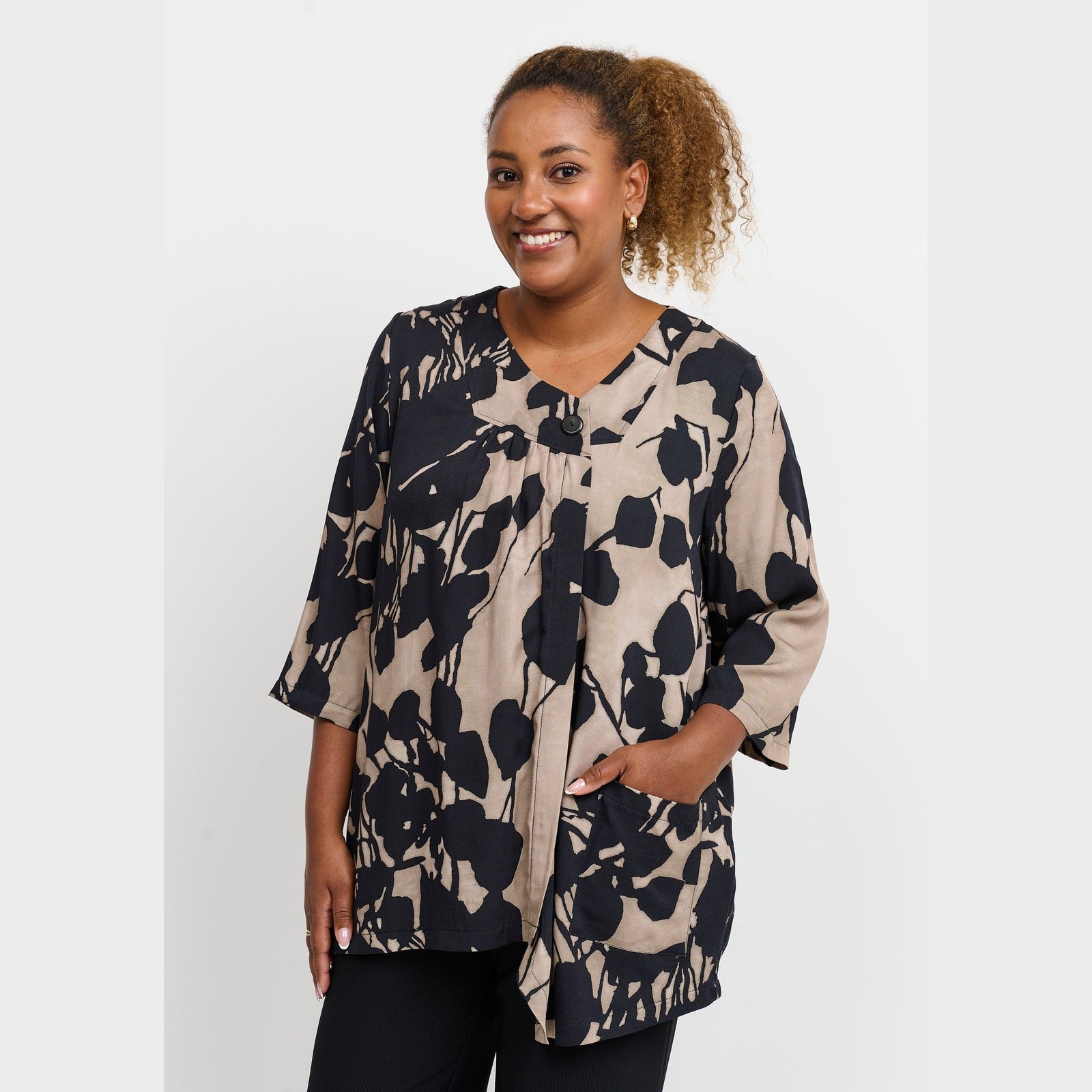 Pont Neuf PNHilma Bluser 1300 Taupe