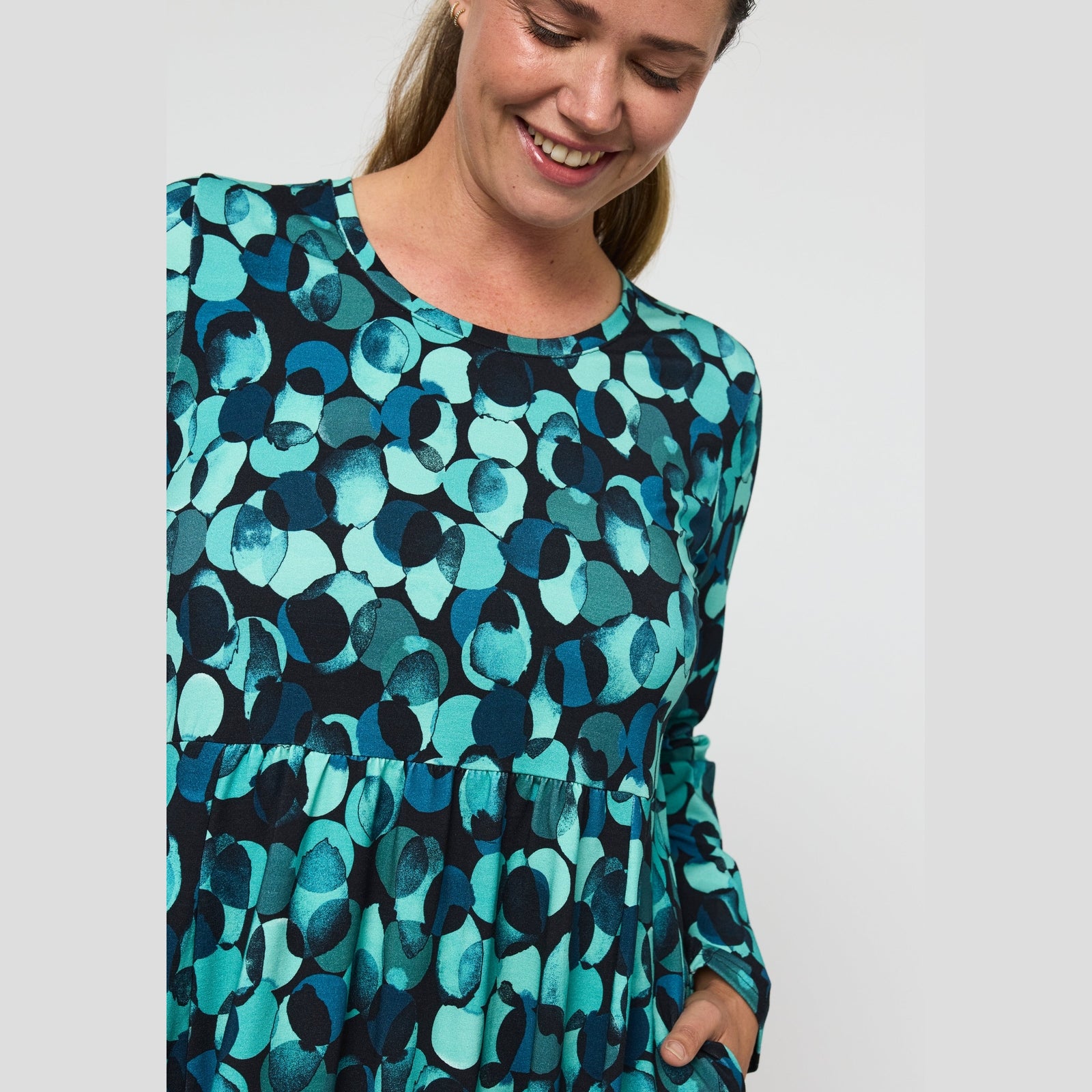 Pont Neuf PNImila Kjoler 5052 Petrol Blue