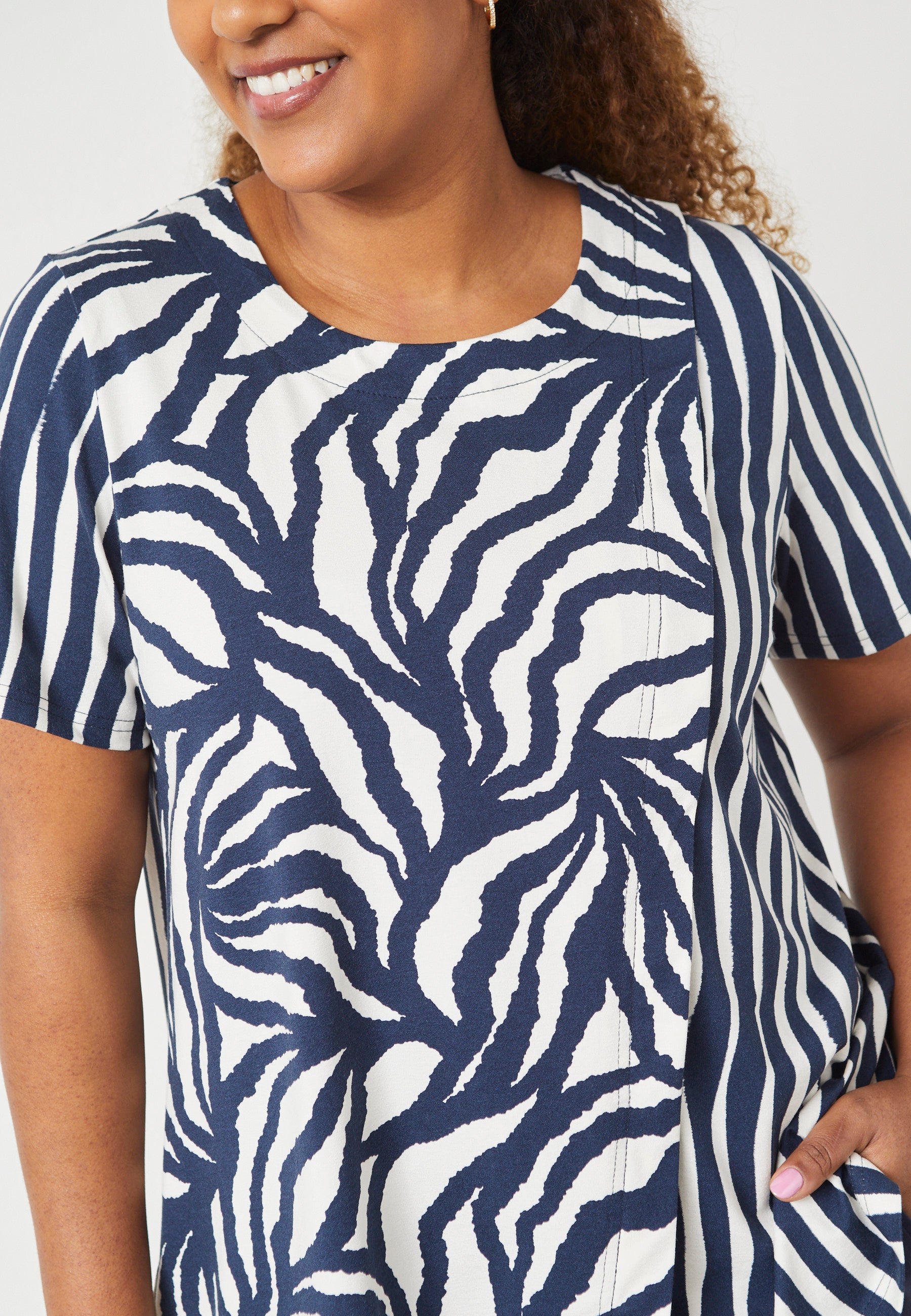 Pont Neuf PNInessa Sia T-Shirt 5999 NAVY BLUE