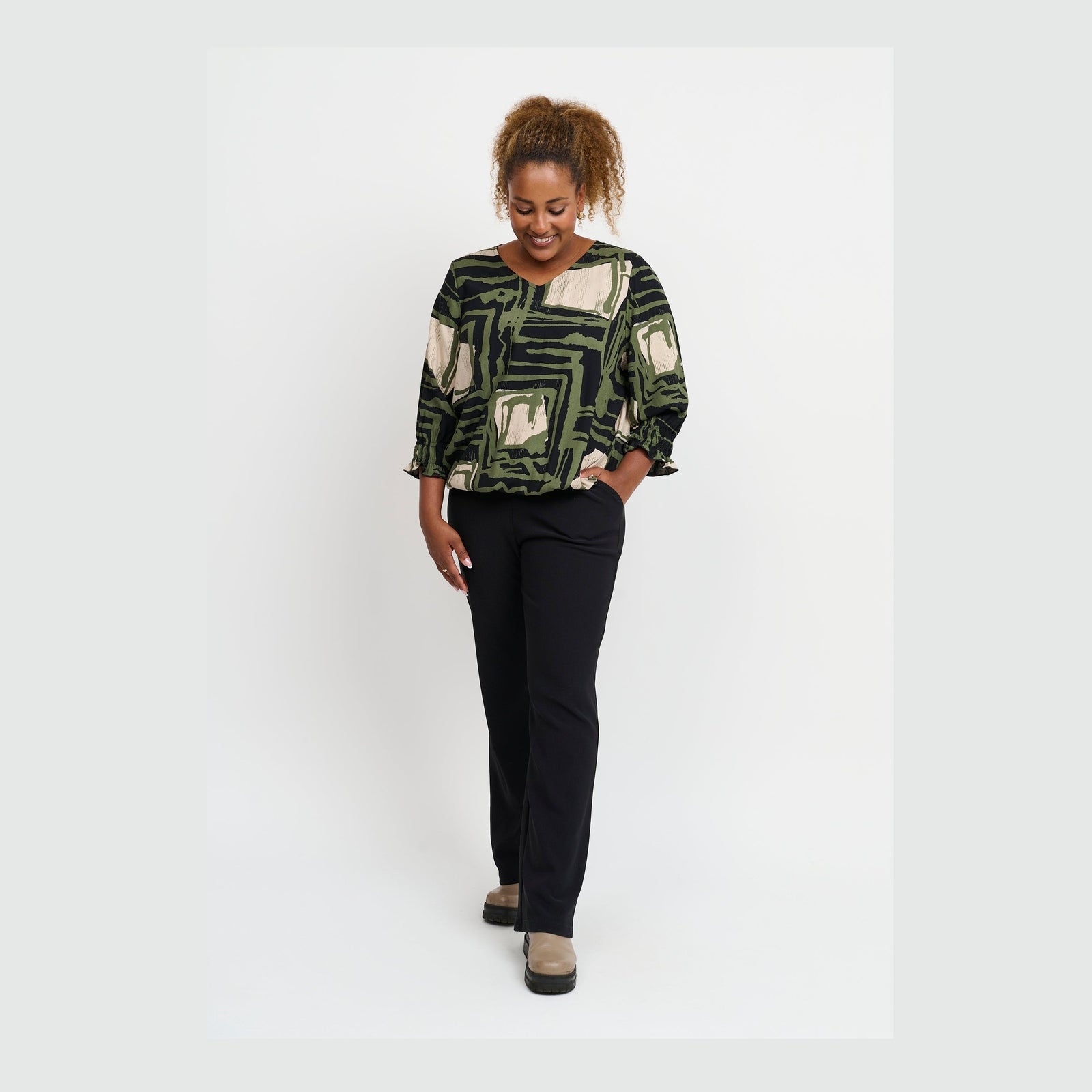 Pont Neuf PNIrvine Bluser 3620 Forest Green