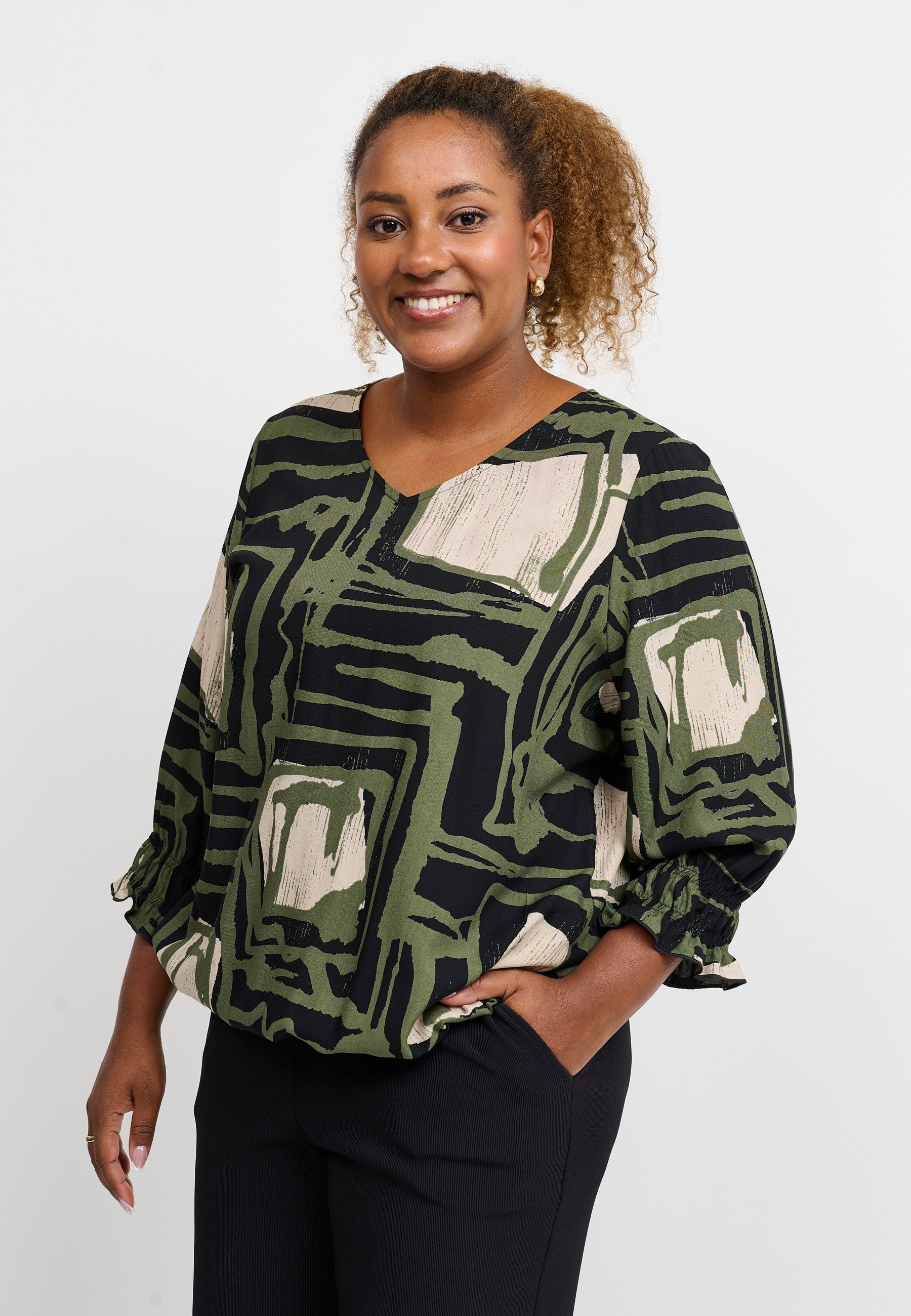 Pont Neuf PNIrvine Bluser 3620 Forest Green