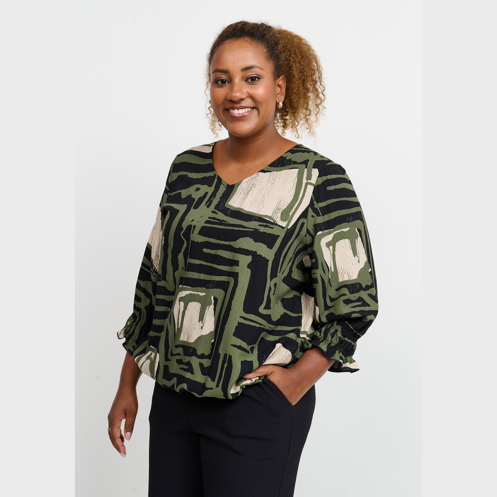Pont Neuf PNIrvine Bluser 3620 Forest Green