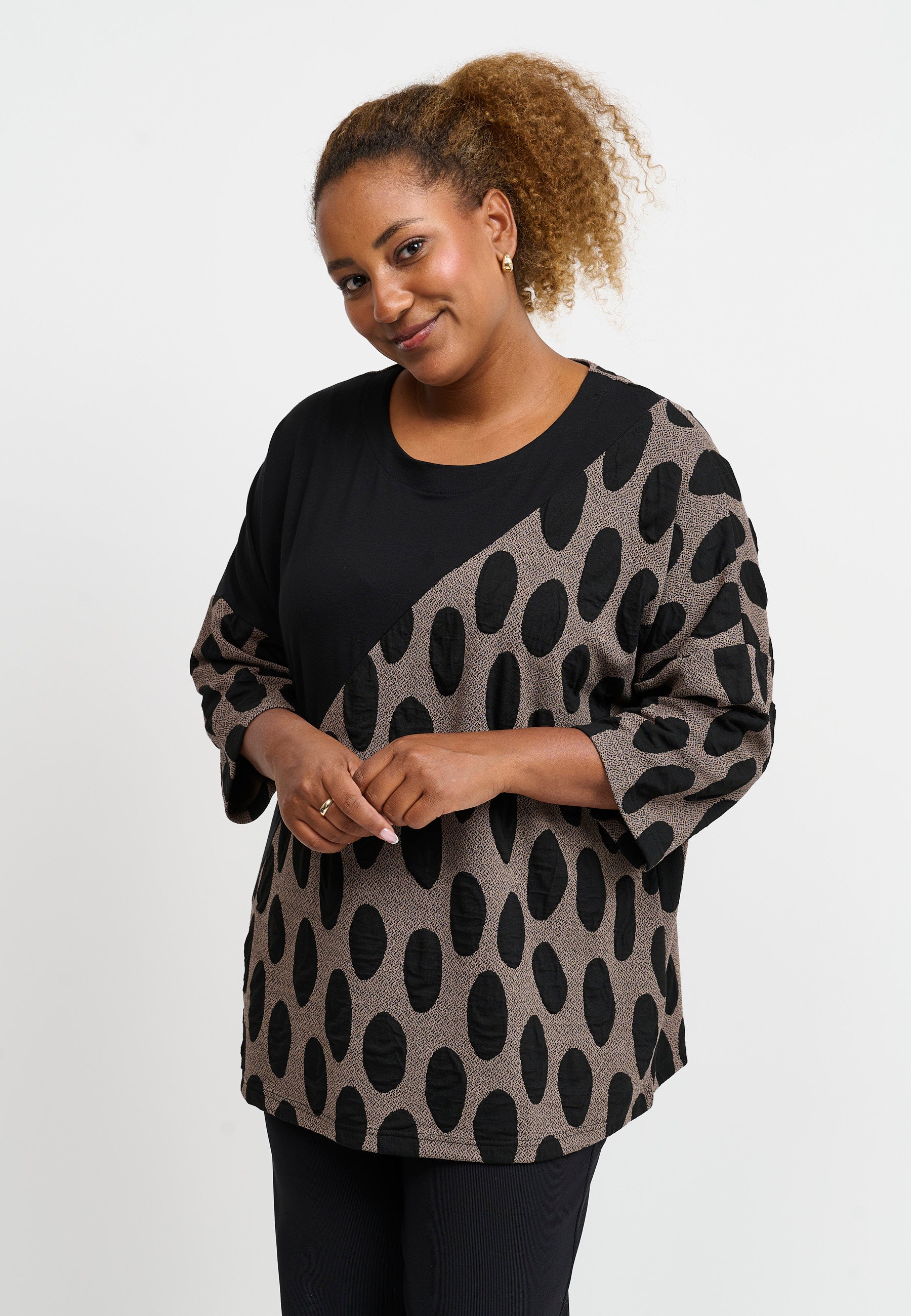 Pont Neuf PNJamina Bluser 1300 Taupe