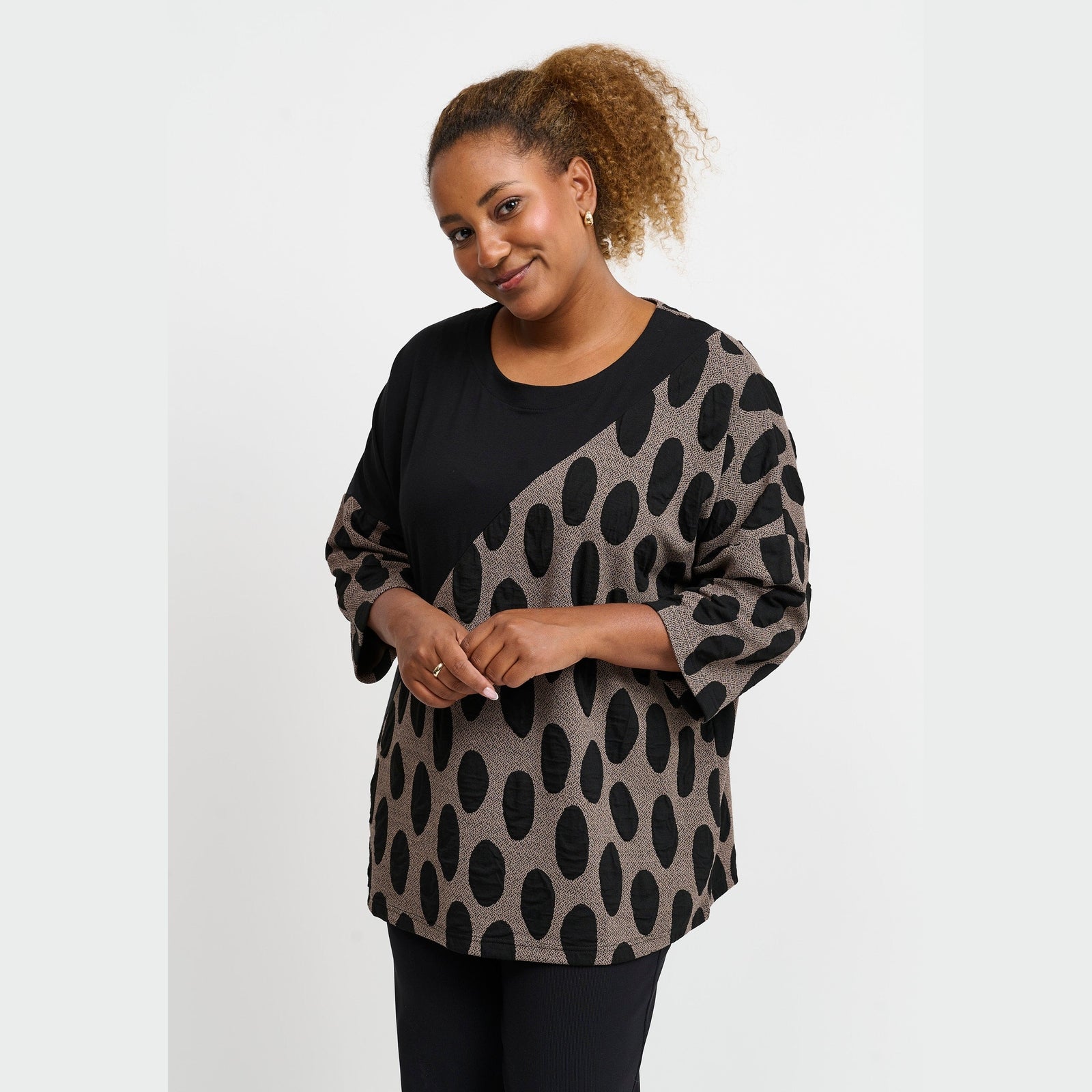 Pont Neuf PNJamina Bluser 1300 Taupe
