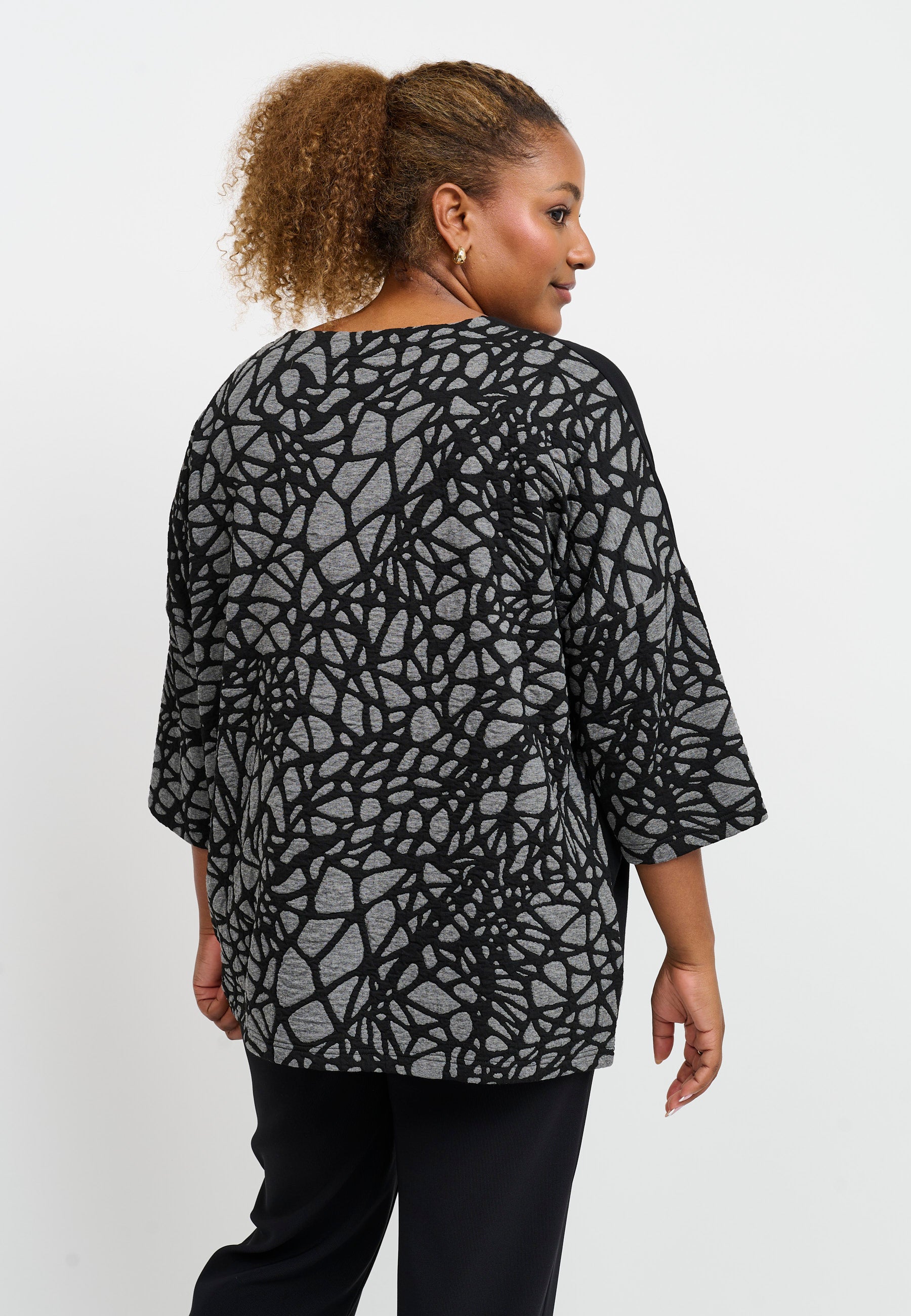 Pont Neuf PNJamina Bluser 9650 grey melange