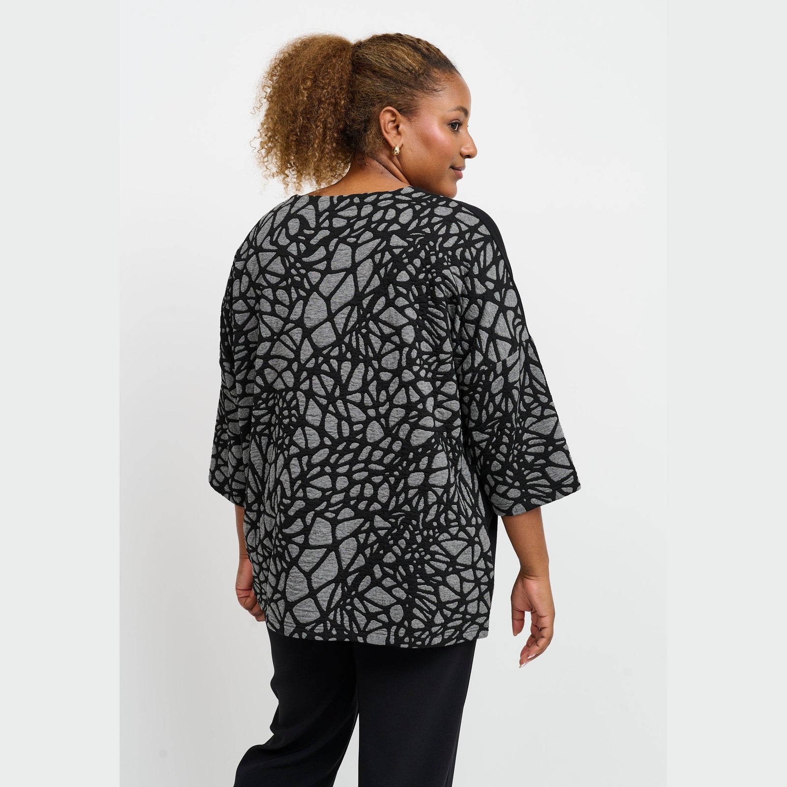 Pont Neuf PNJamina Bluser 9650 grey melange