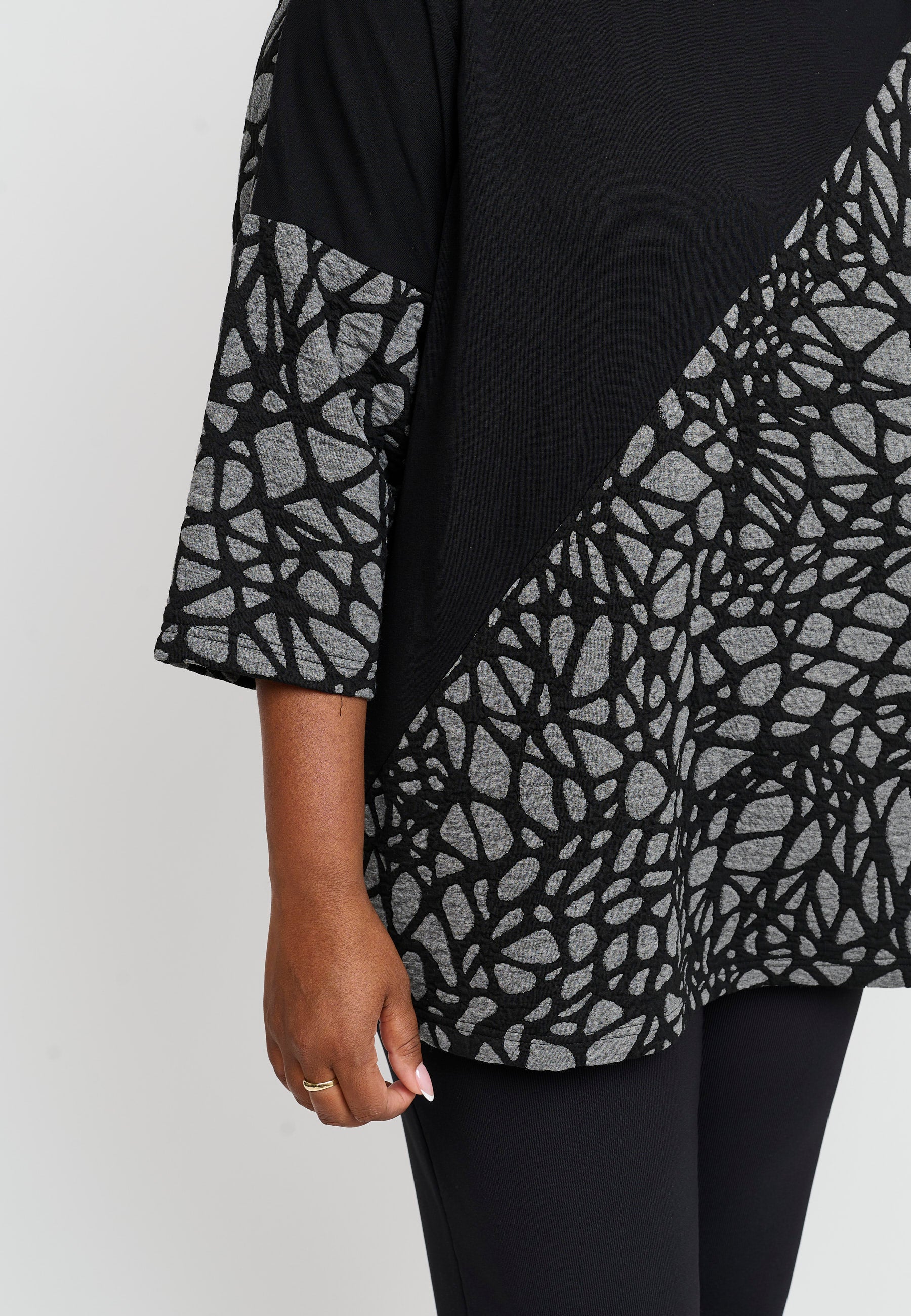 Pont Neuf PNJamina Bluser 9650 grey melange