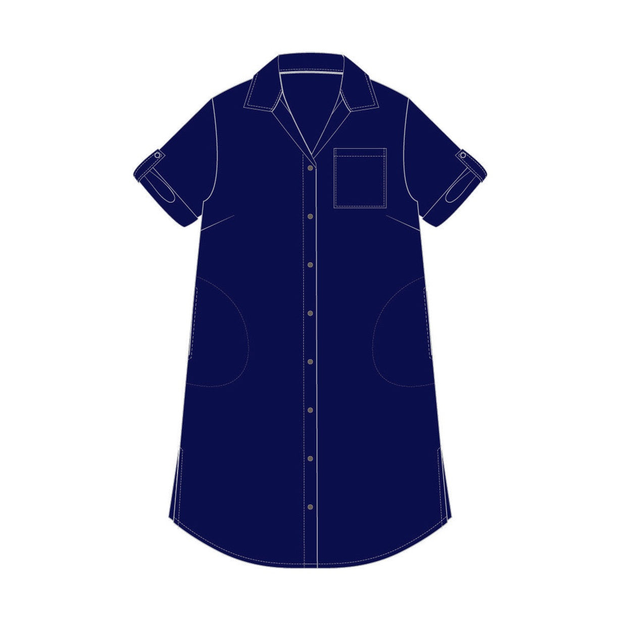 Pont Neuf PNJanita Kjoler 5999 NAVY BLUE