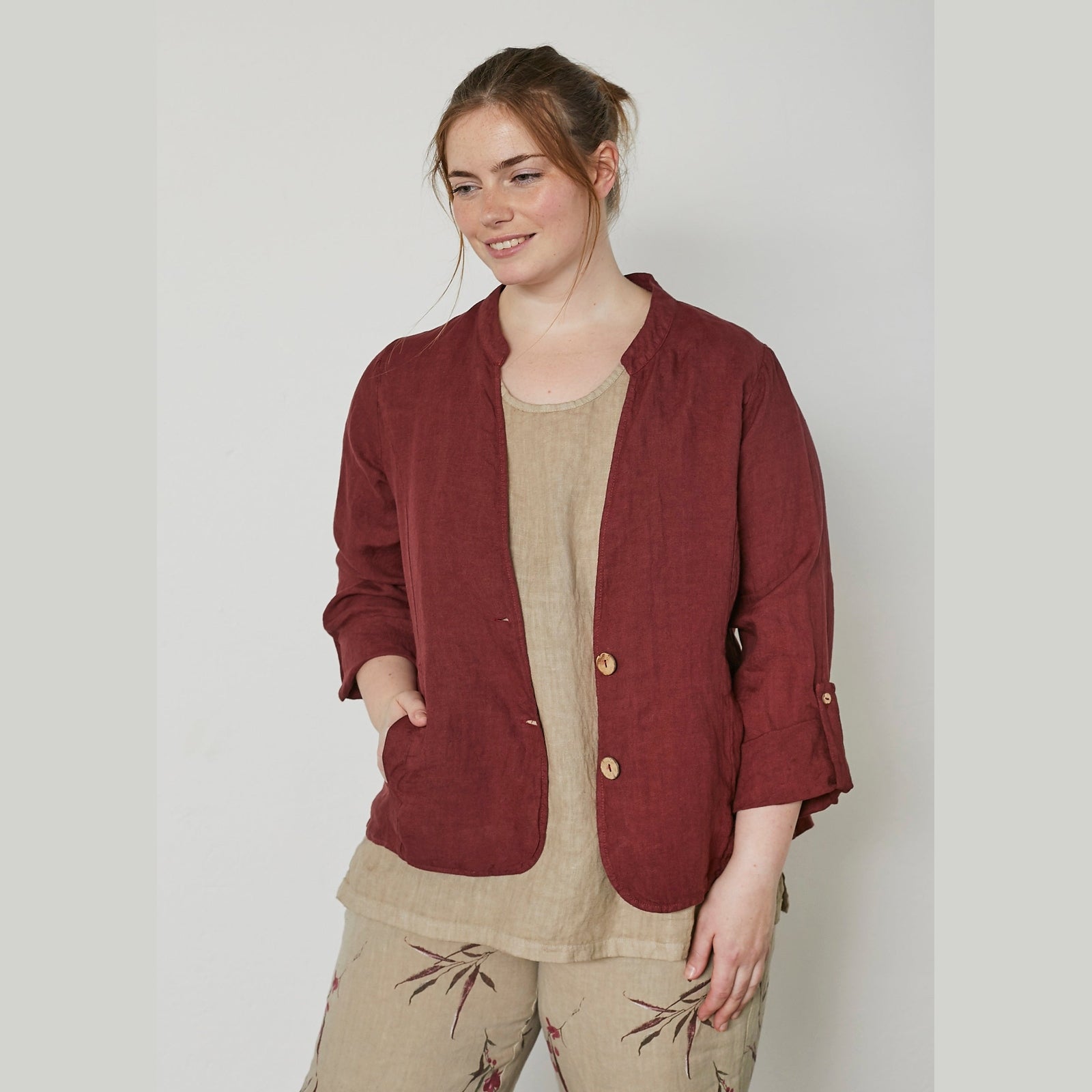 Pont Neuf PNJie Jakker 2999 BORDEAUX RED